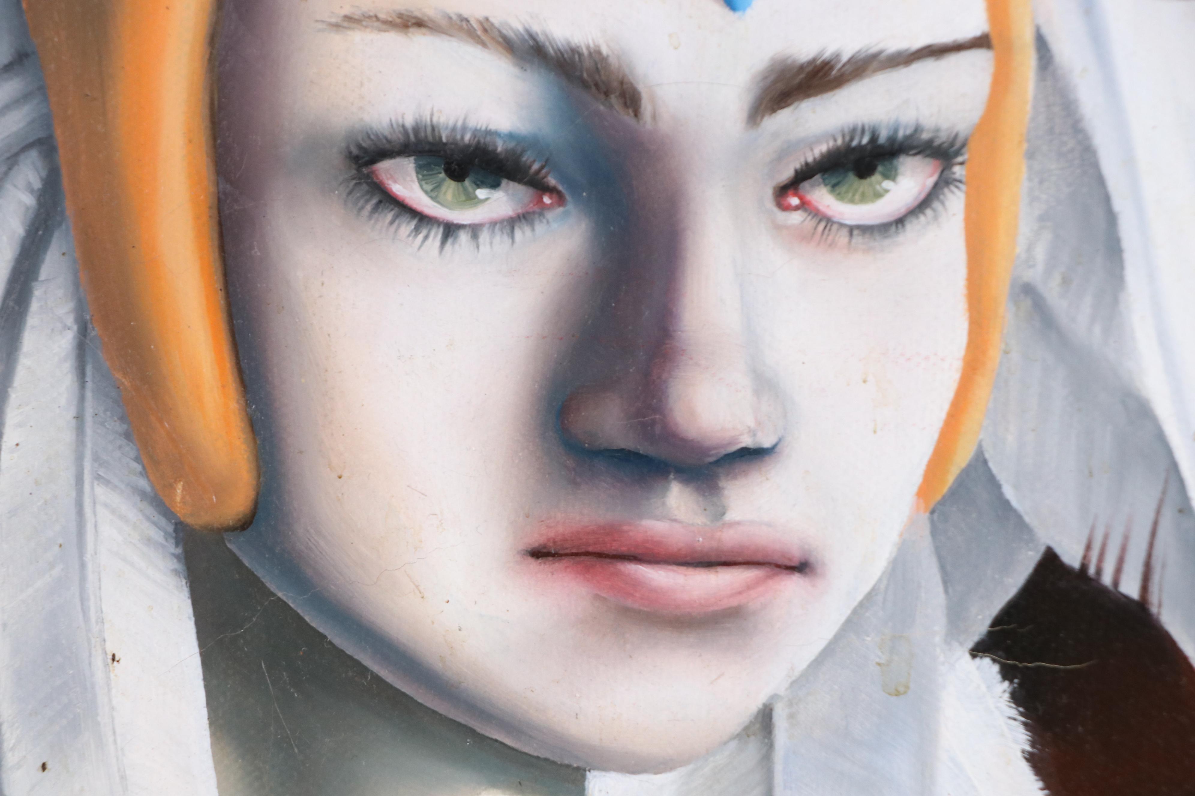 Alex Snelgrove Abstract Portrait Oil Painting