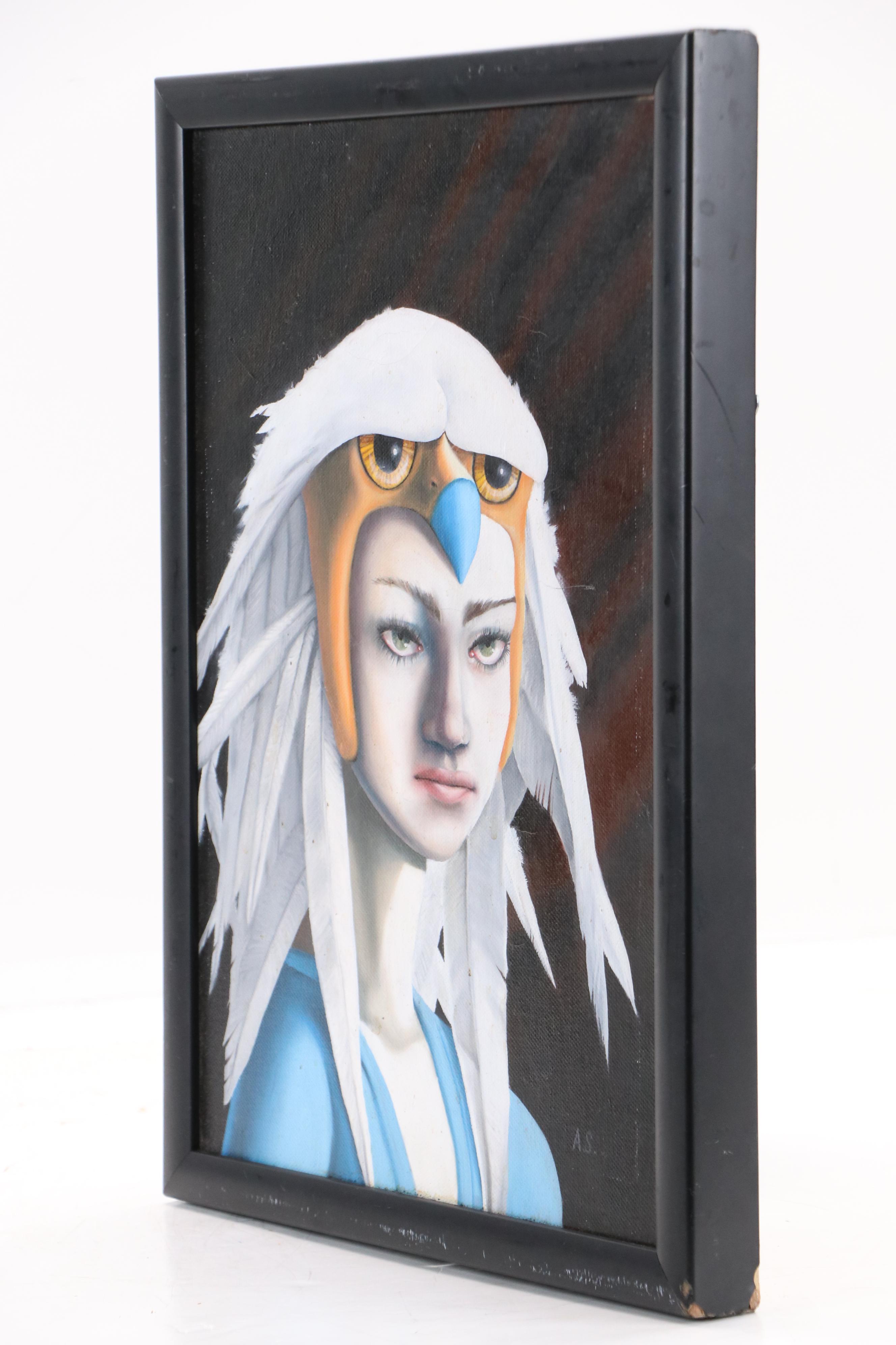 Alex Snelgrove Abstract Portrait Oil Painting