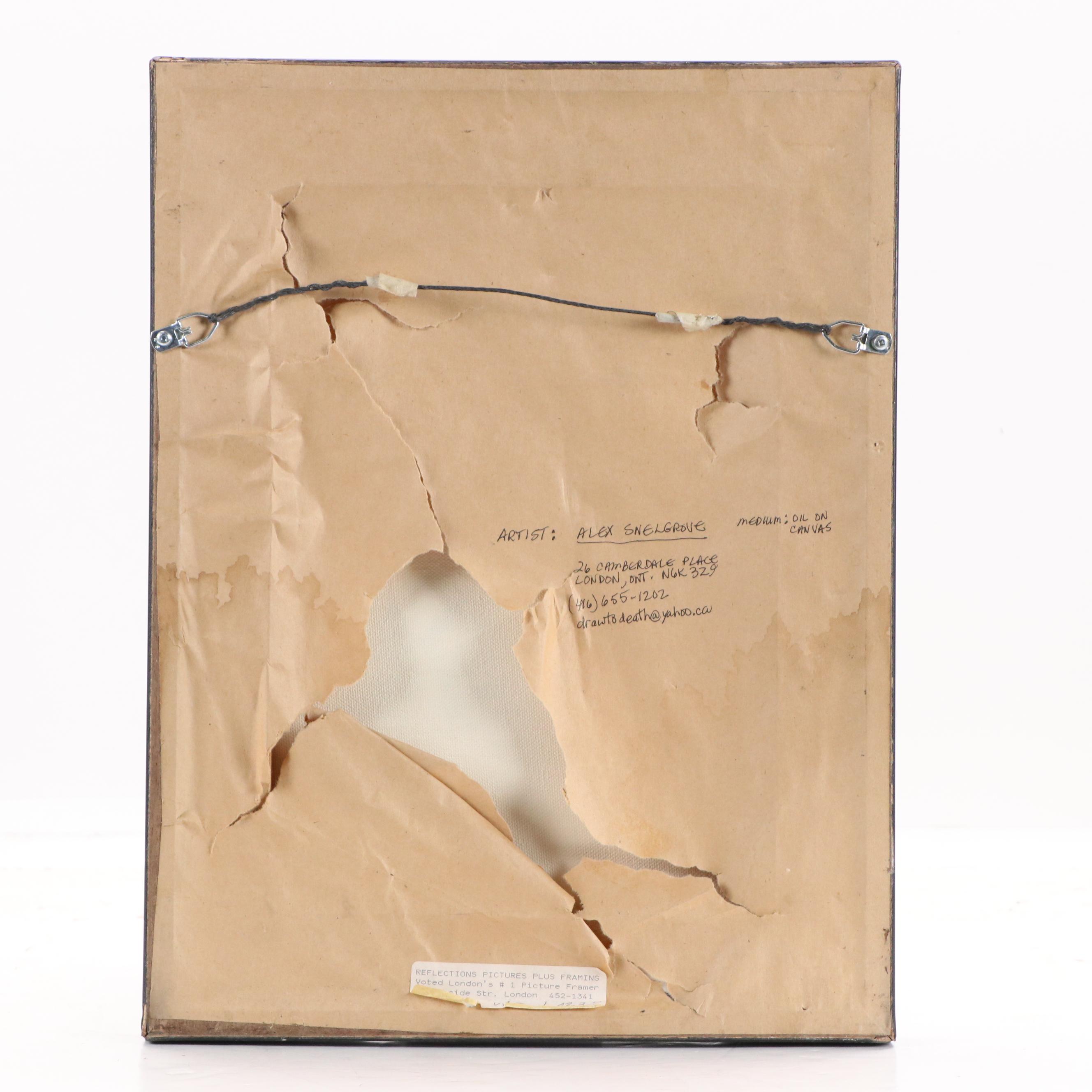 Alex Snelgrove Abstract Portrait Oil Painting