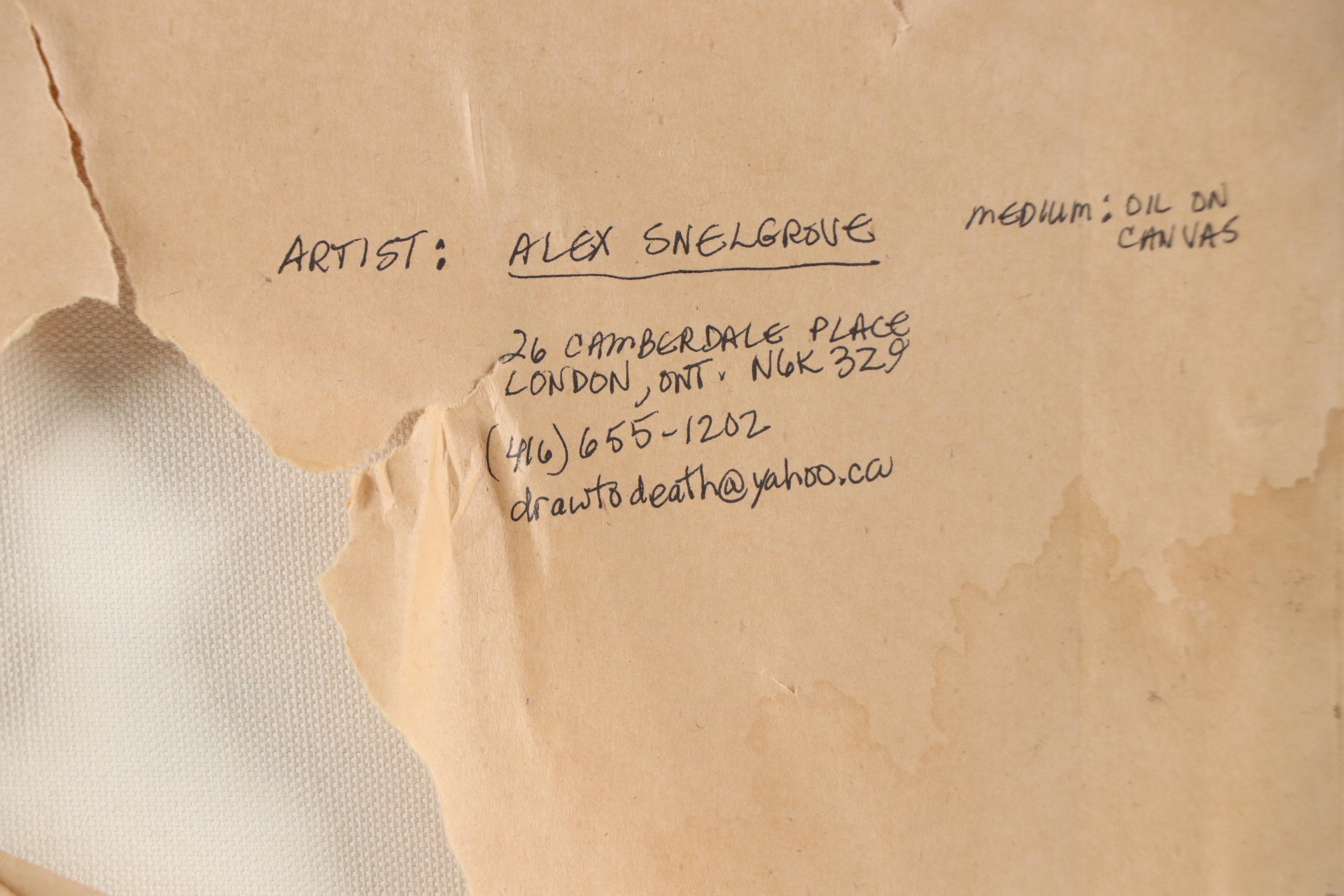 Alex Snelgrove Abstract Portrait Oil Painting