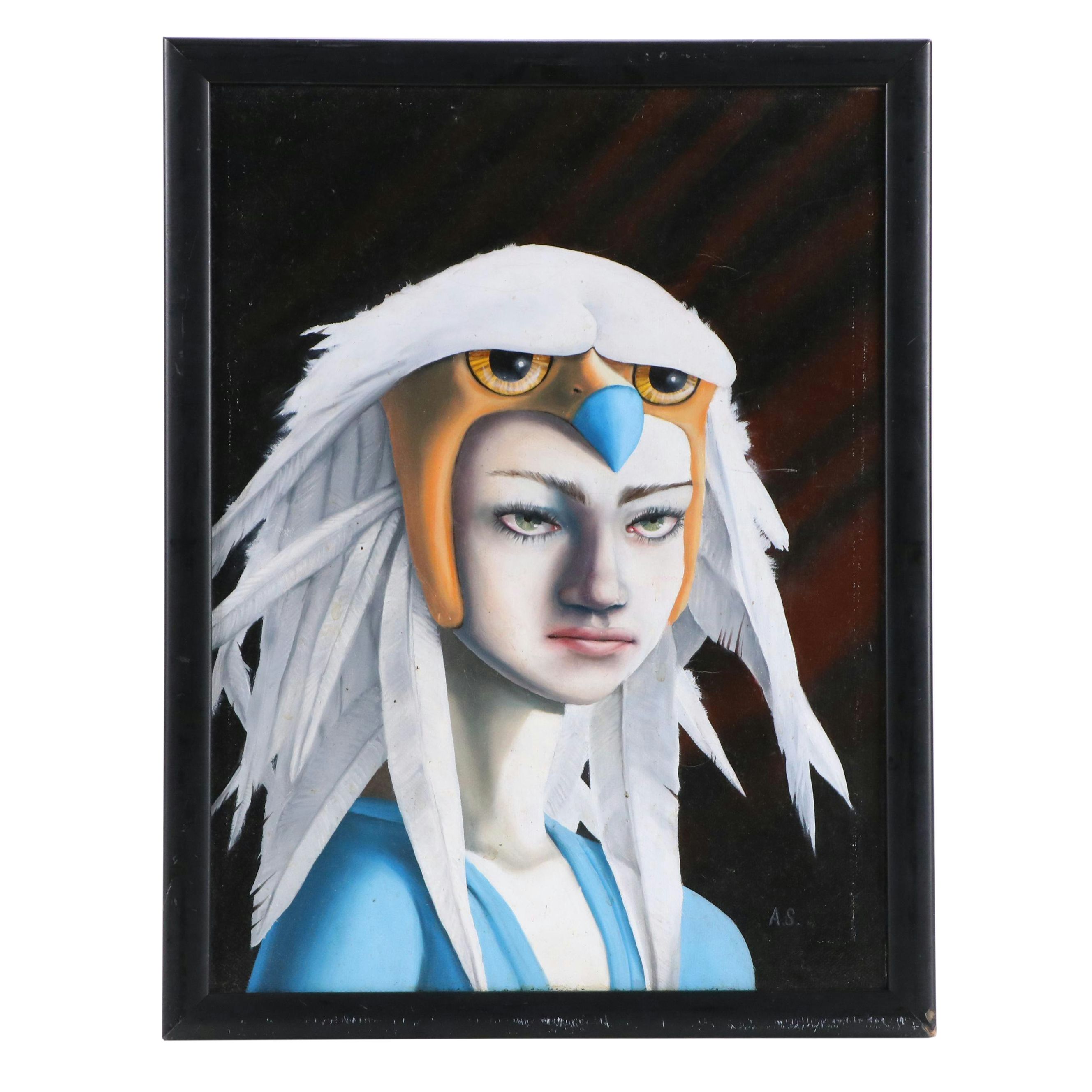 Alex Snelgrove Abstract Portrait Oil Painting