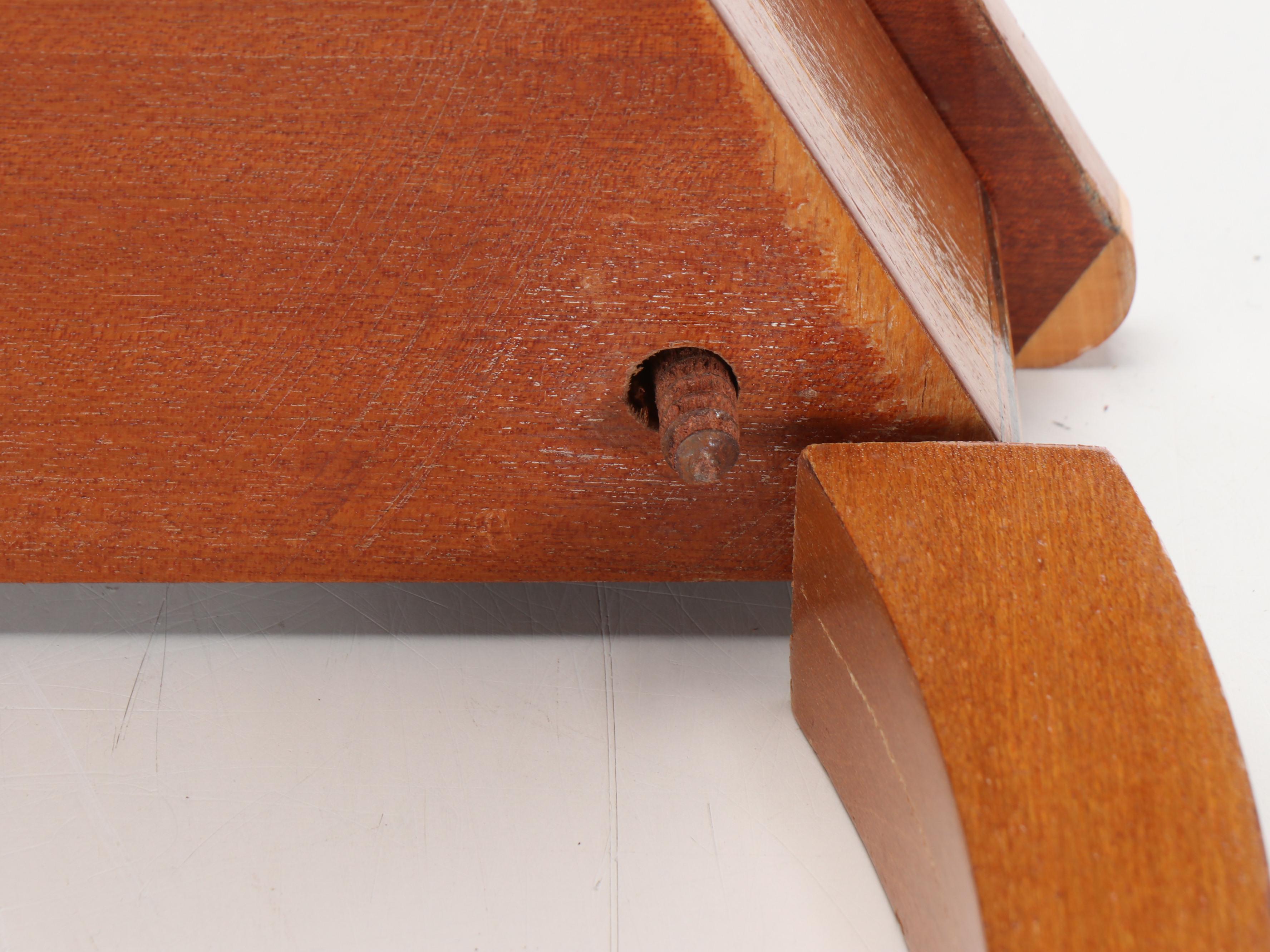 Queen Anne Marquetry Style Musical Triangular Side Table