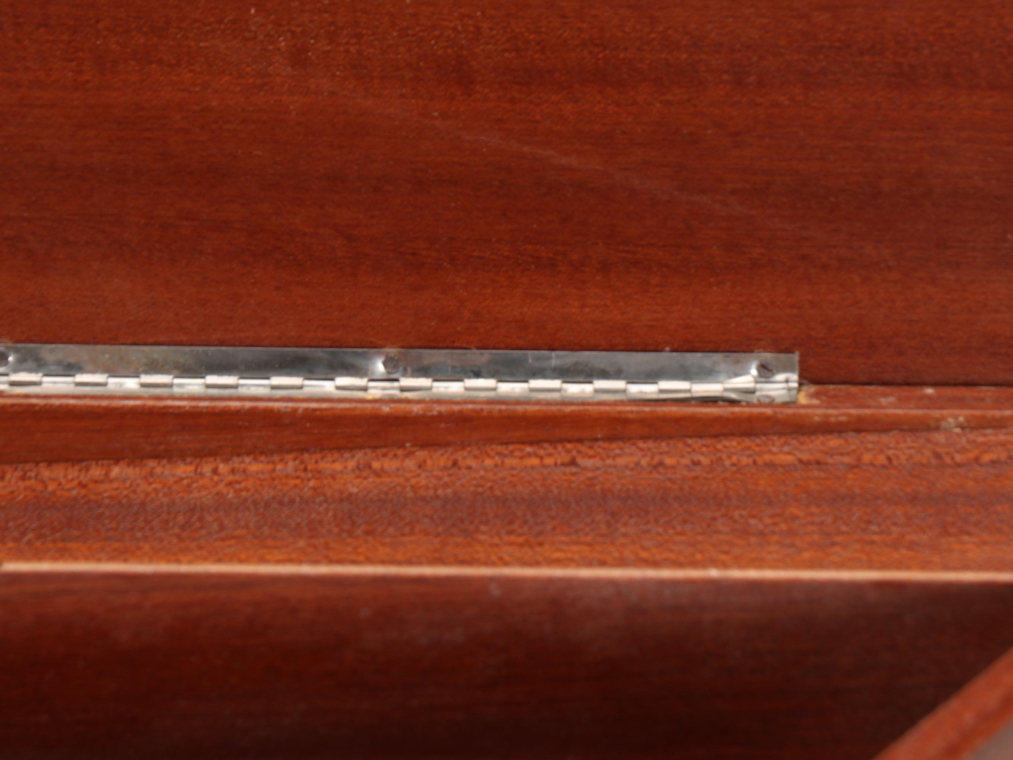 Queen Anne Marquetry Style Musical Triangular Side Table