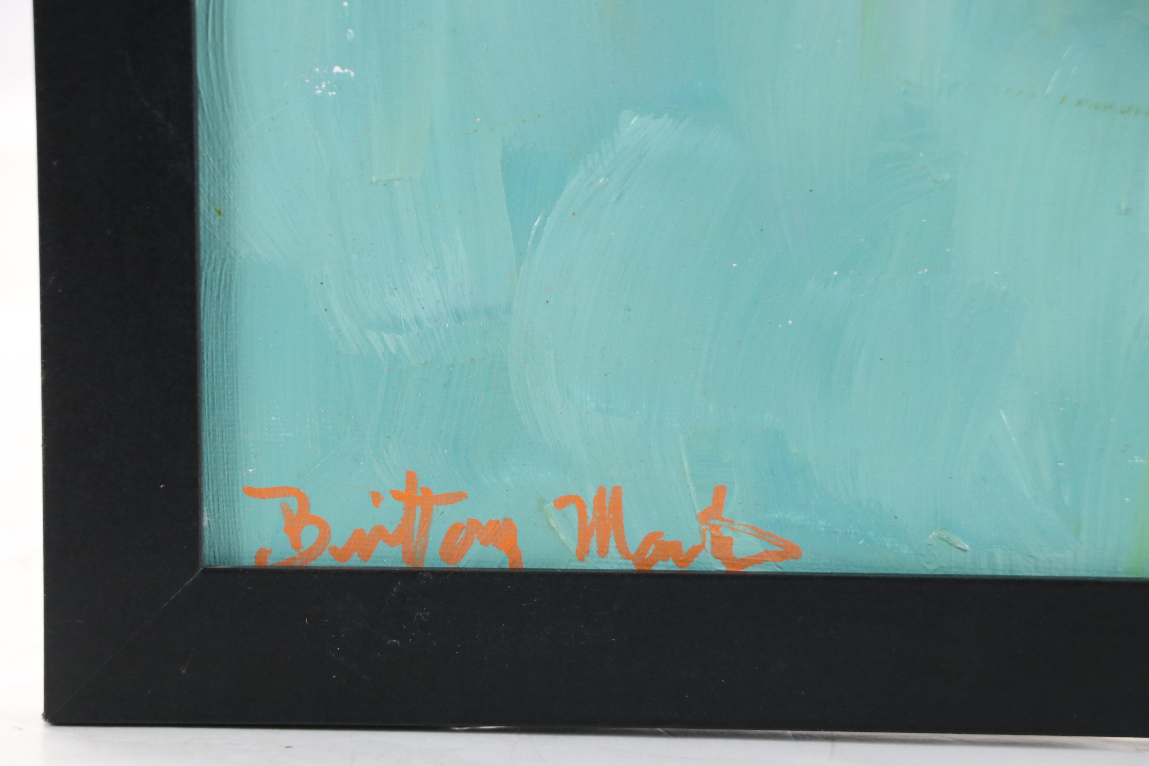 Brittony Martin Acrylic Painting "Yellow, Red, Black Poppies," 2025