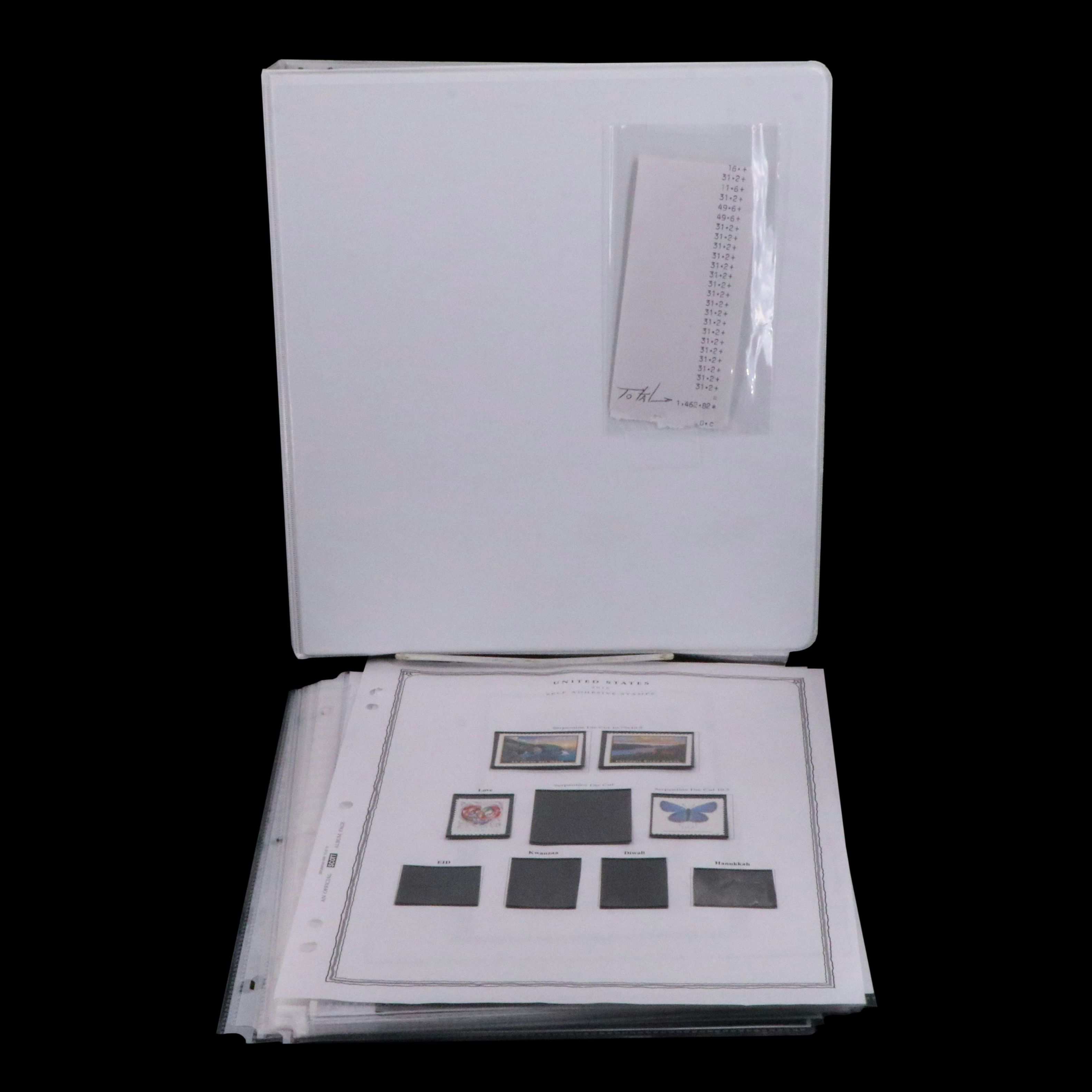 Notebook with U.S. Mint Forever Stamps Totaling $1462.82 Face Value