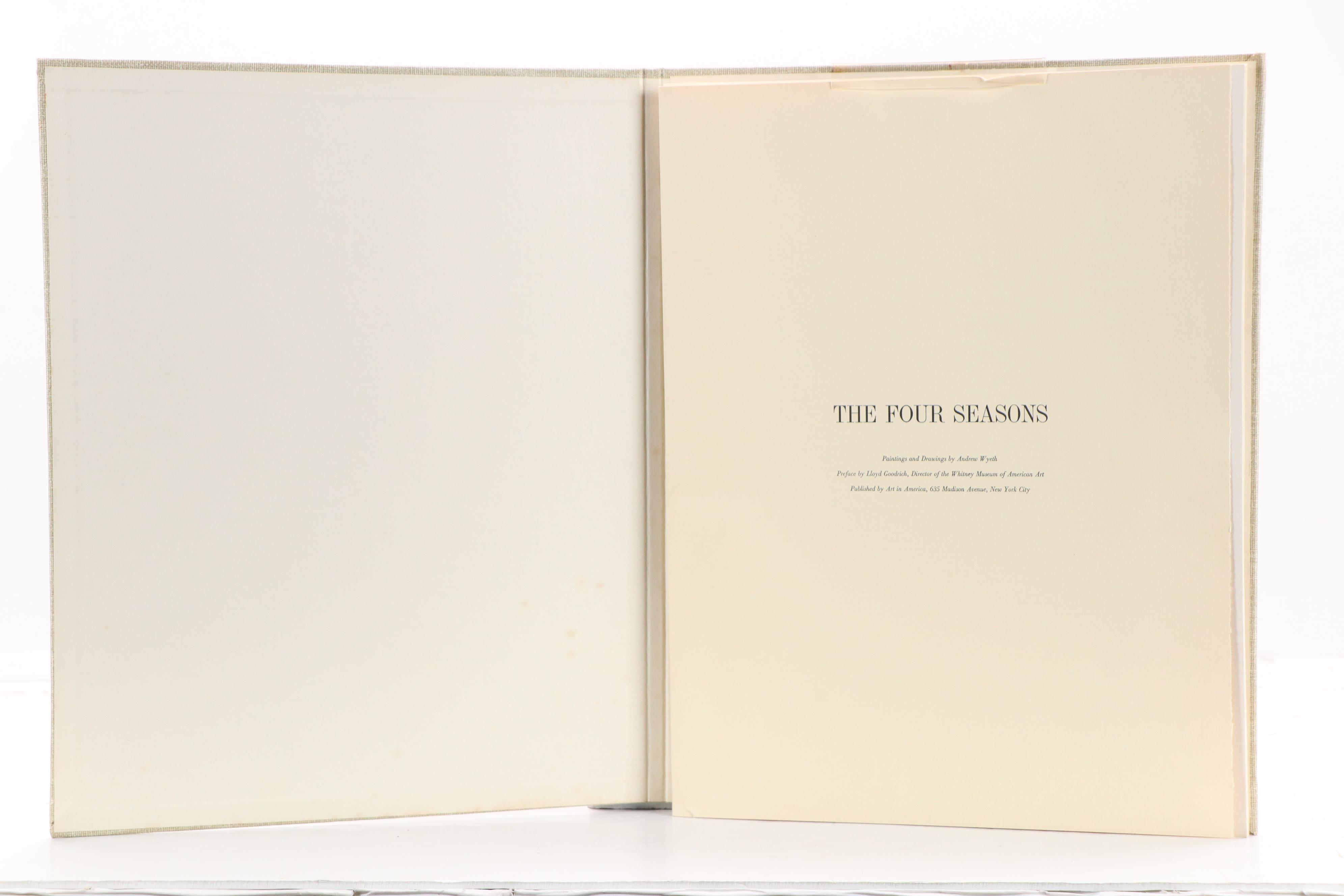 Portfolio of Offset Lithographs "The Four Seasons" After Andrew Wyeth