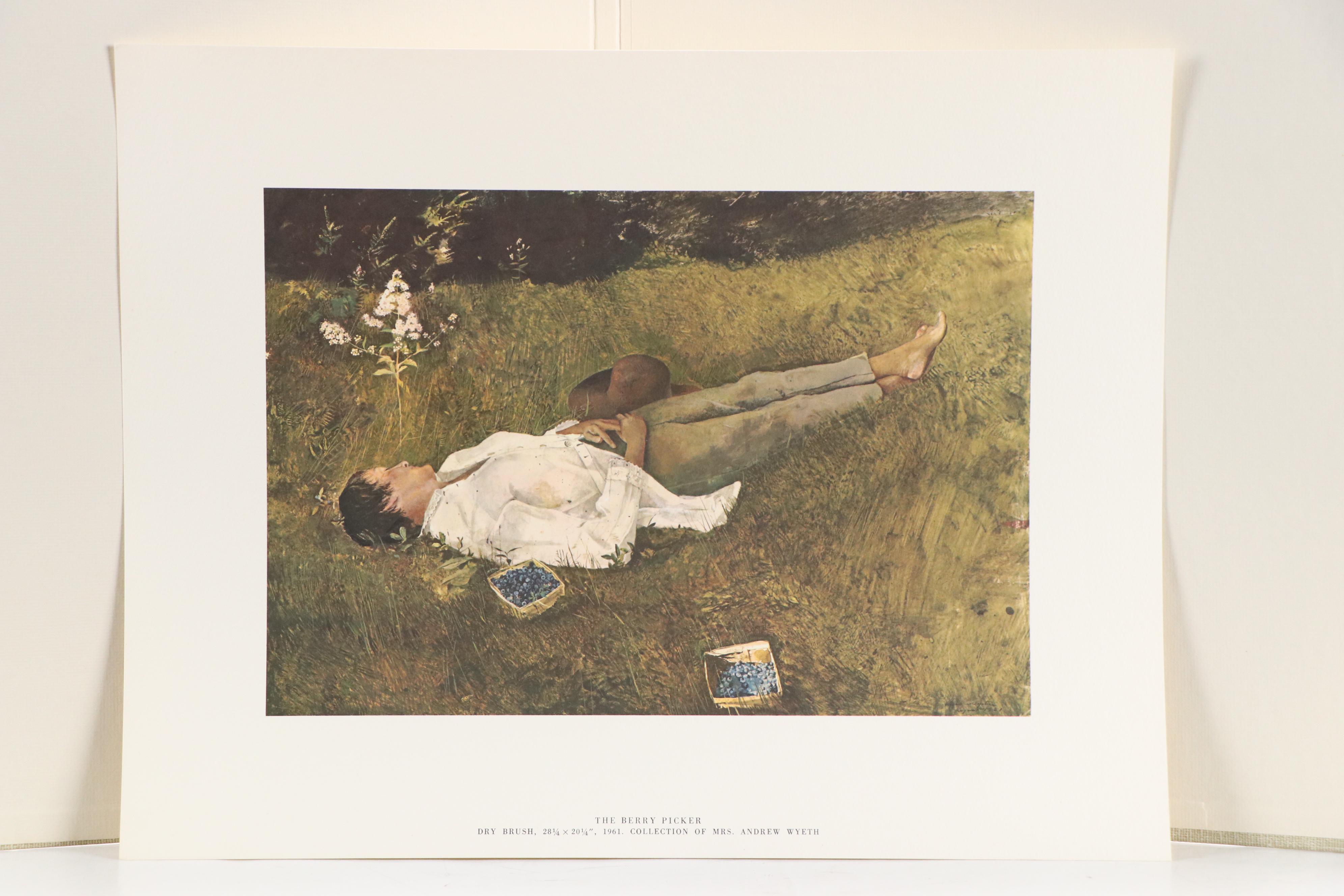 Portfolio of Offset Lithographs "The Four Seasons" After Andrew Wyeth