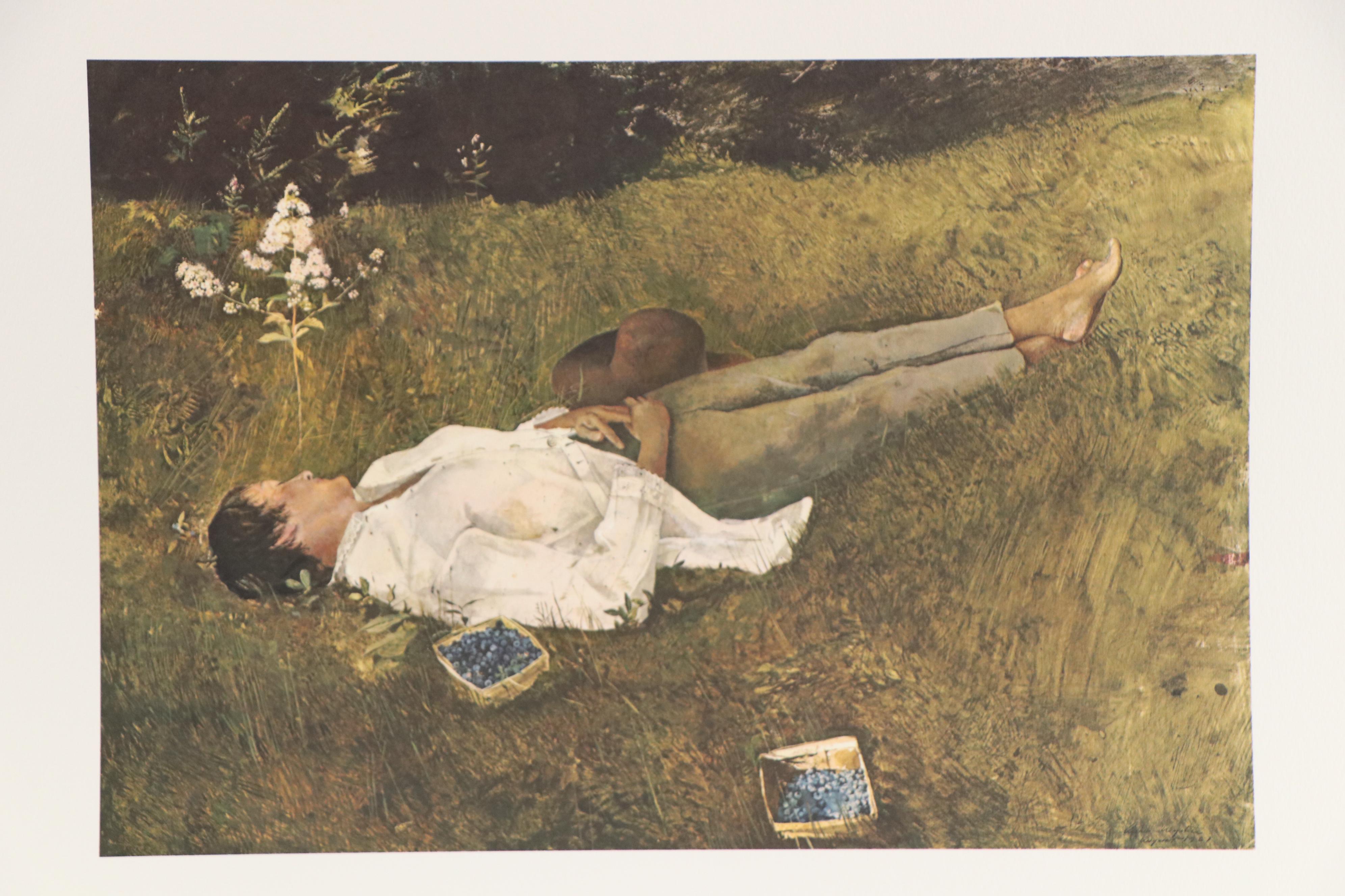 Portfolio of Offset Lithographs "The Four Seasons" After Andrew Wyeth