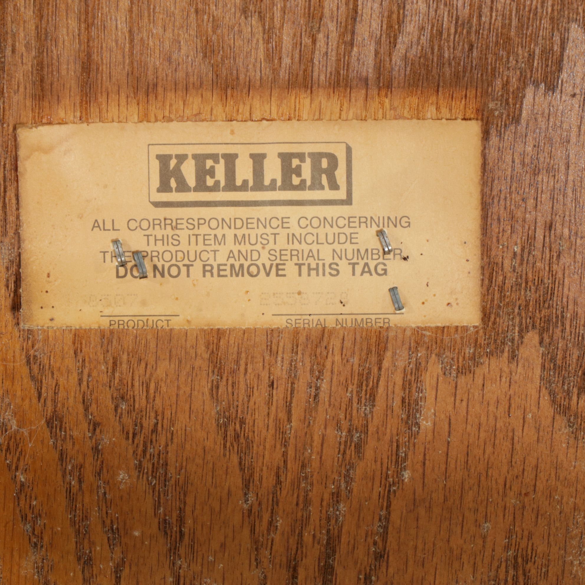 Keller Furniture Oak Dining Table with Six Windsor Chairs, Late 20th Century
