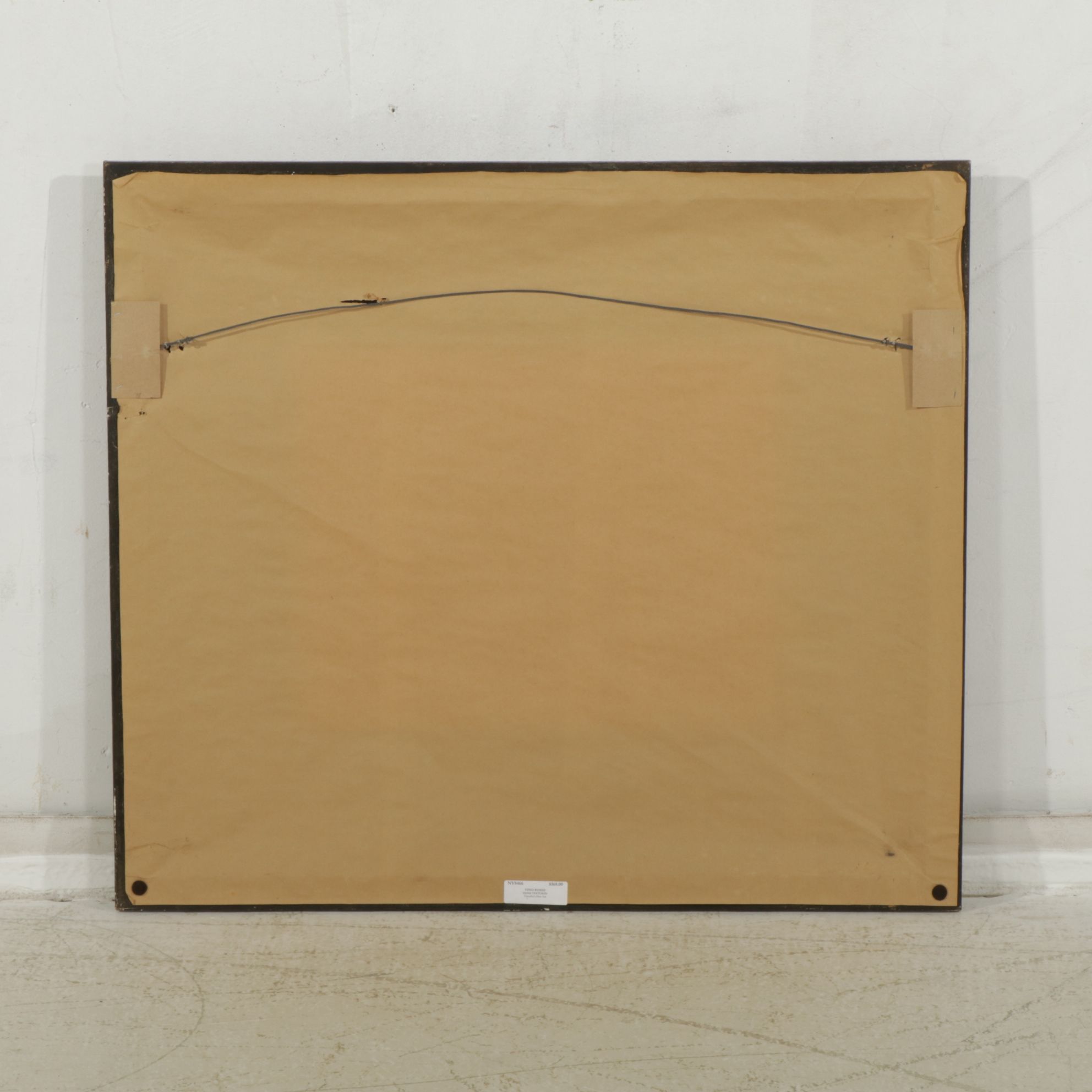 Offset Lithograph of Impressionist Style Landscape of Italian Vineyard