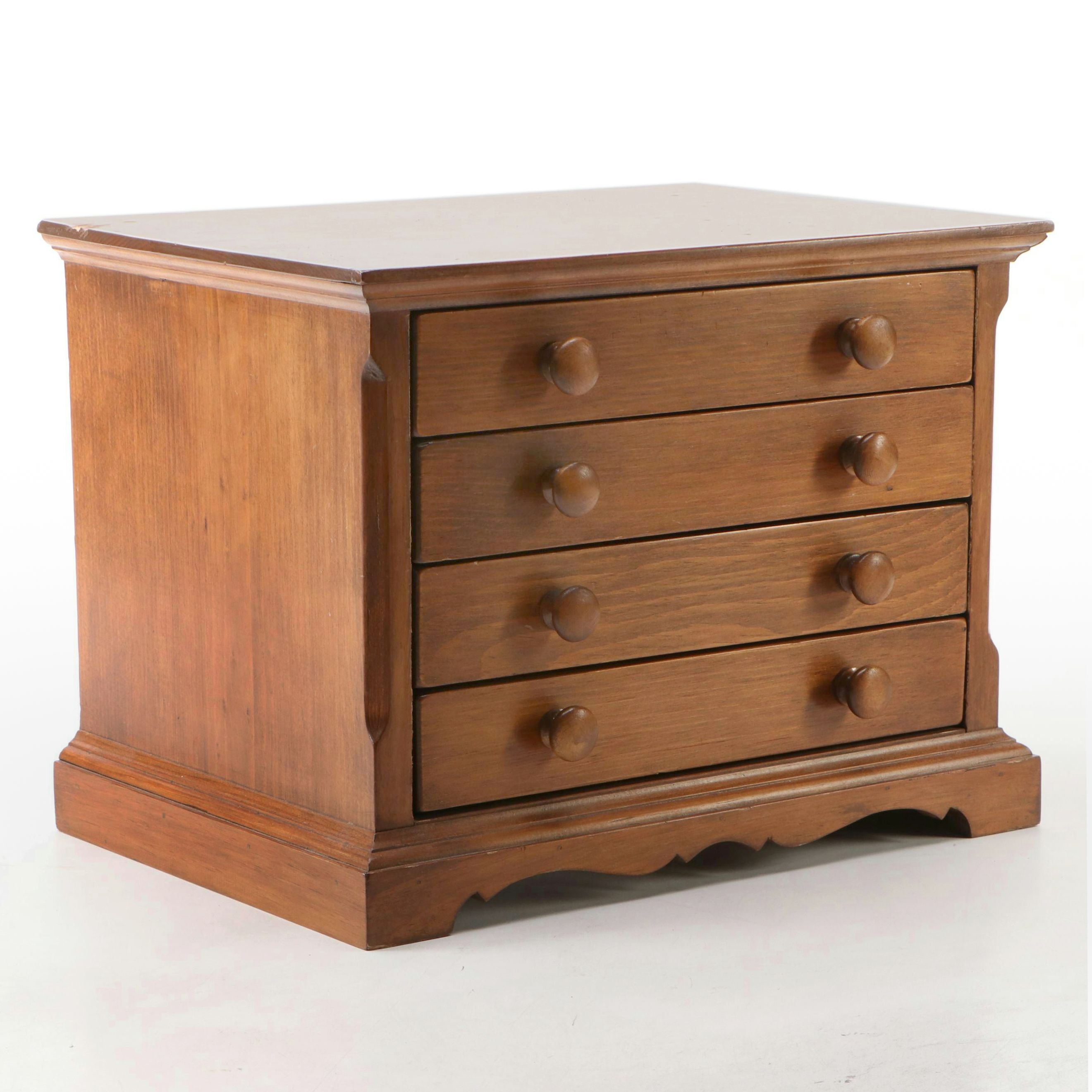 Four-Drawer Wood Vanity Chest