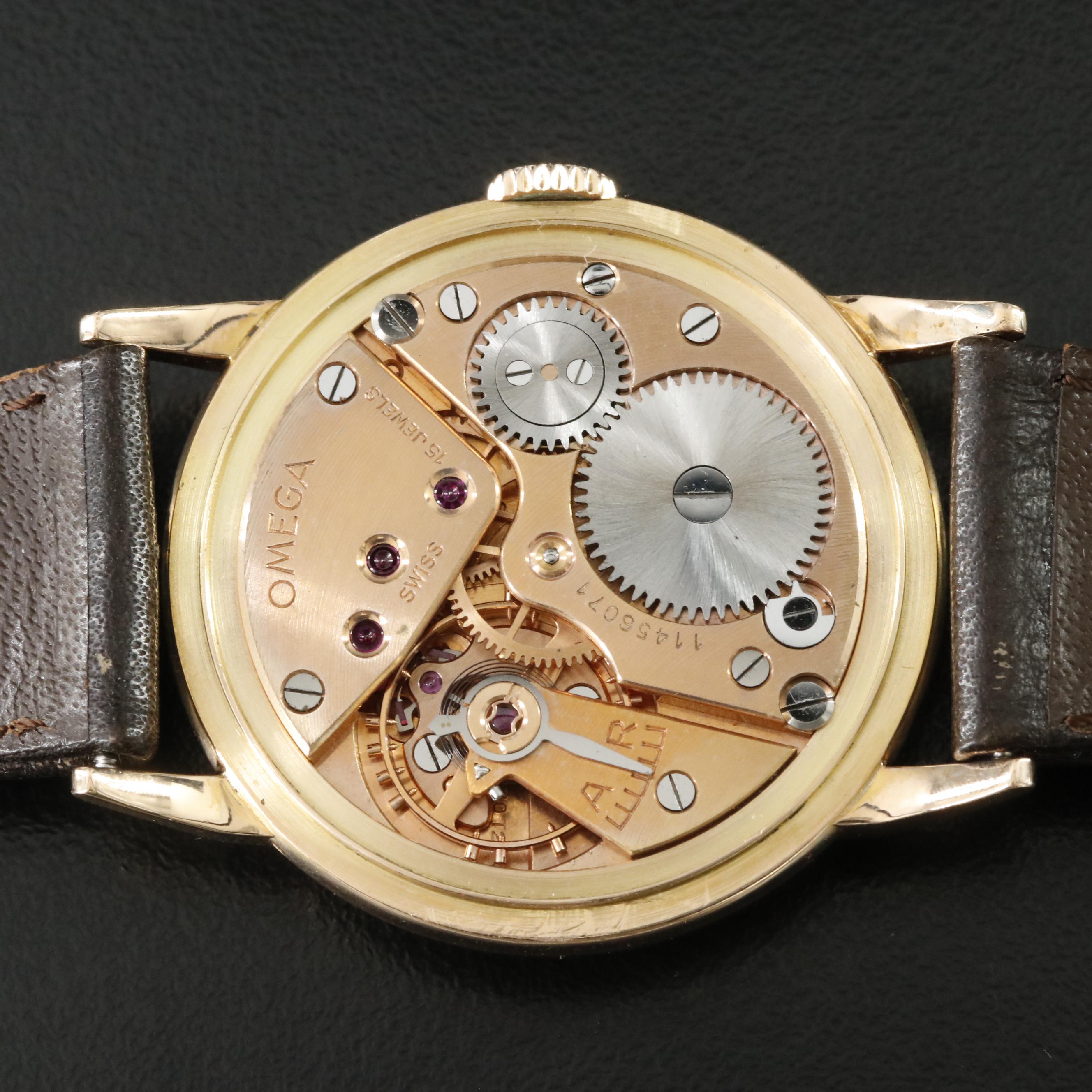 Omega 18K Gold Vintage Watch c.1949