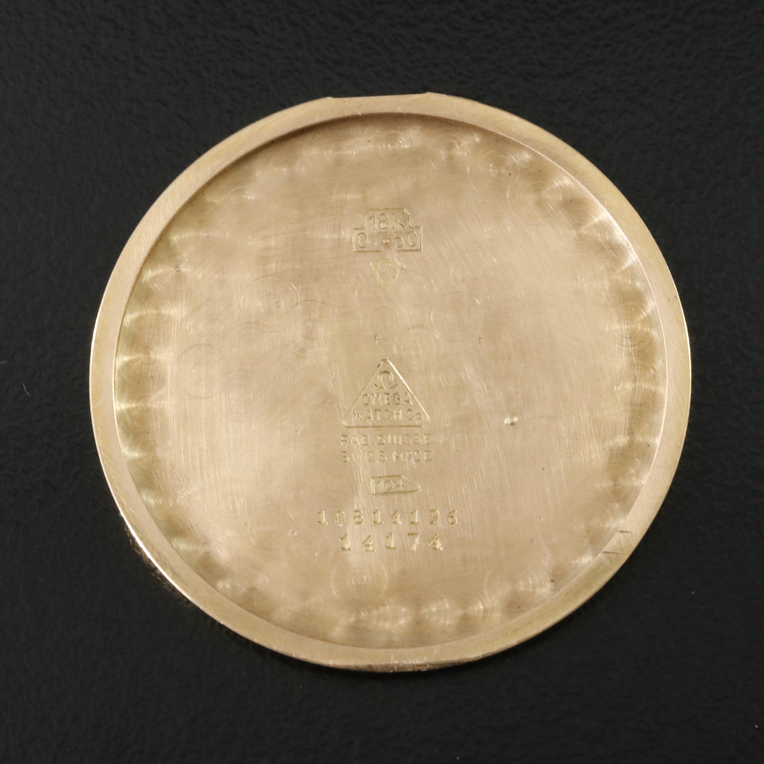 Omega 18K Gold Vintage Watch c.1949