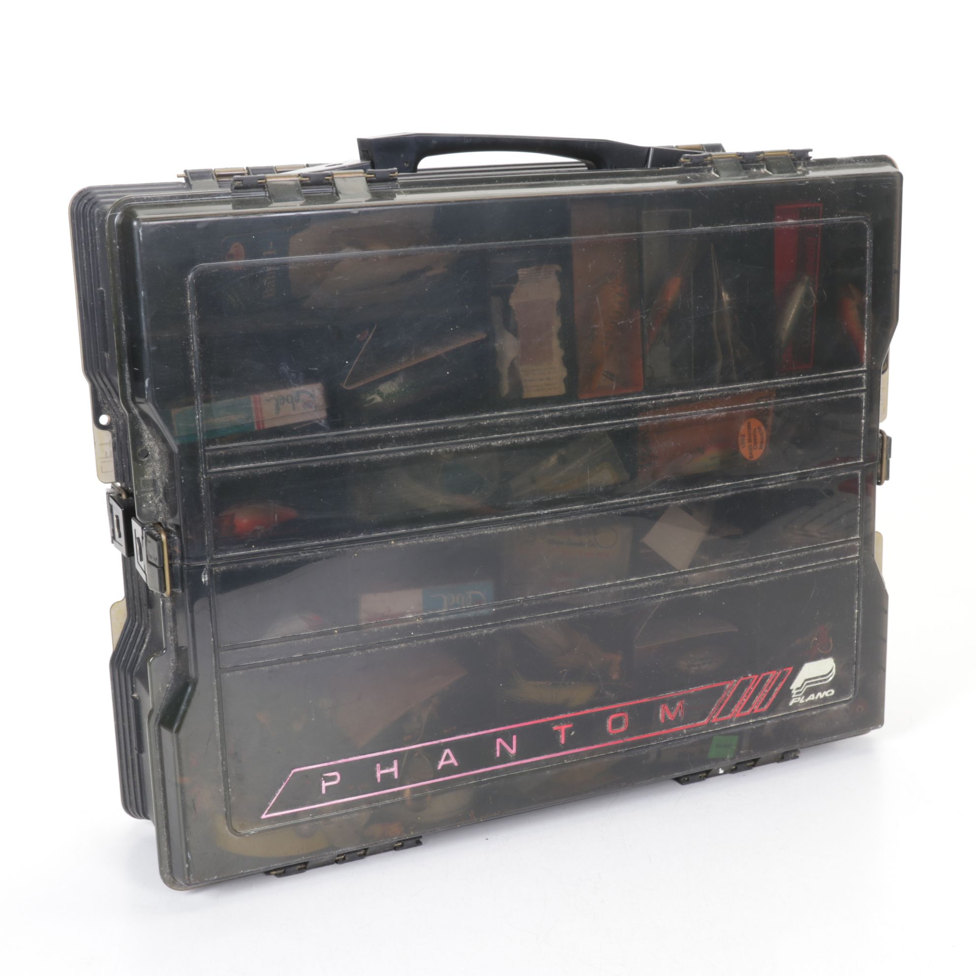 Plano "Phantom" Two-Sided Tackle Box with Fishing Lures