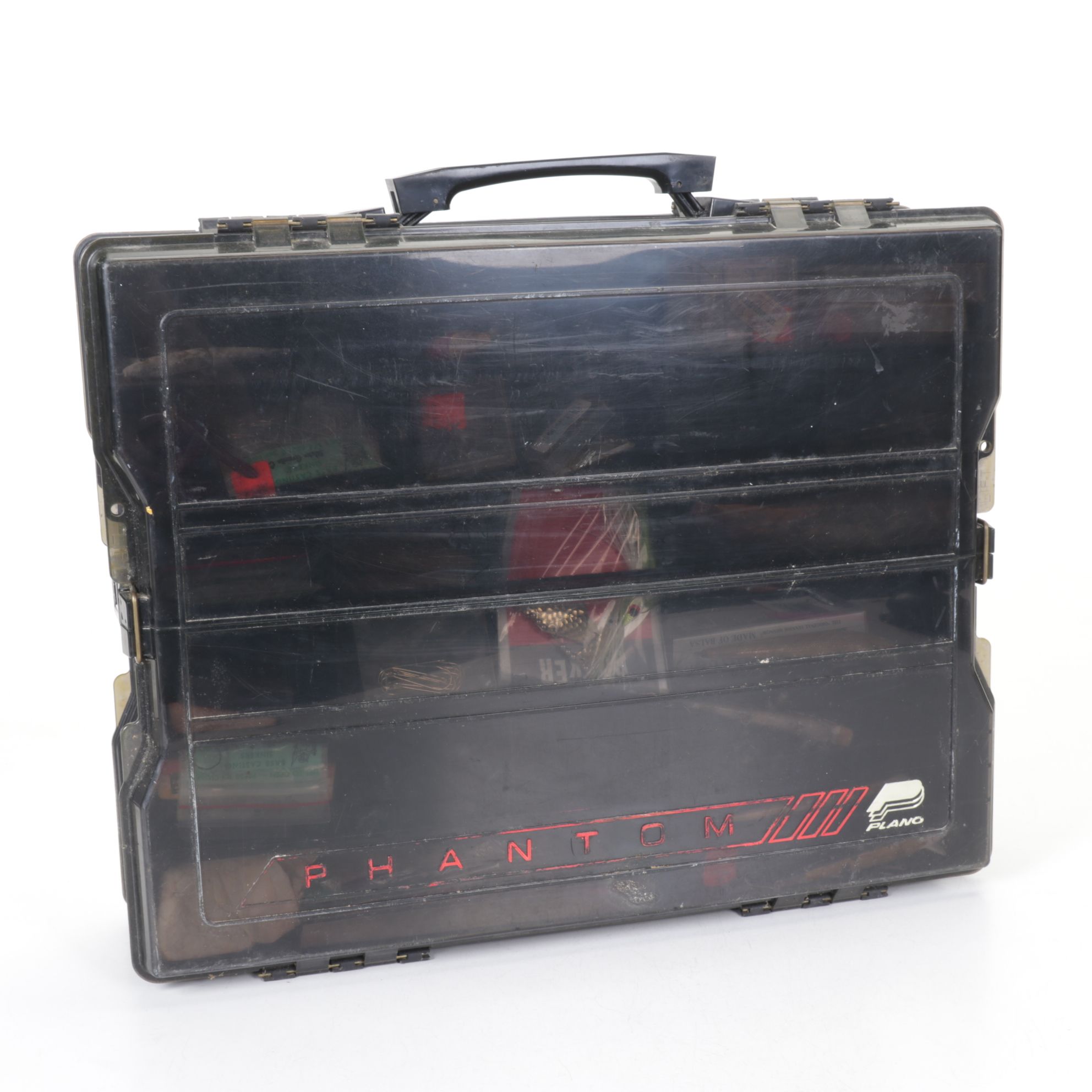 Plano "Phantom" Two-Sided Tackle Box with Fishing Lures