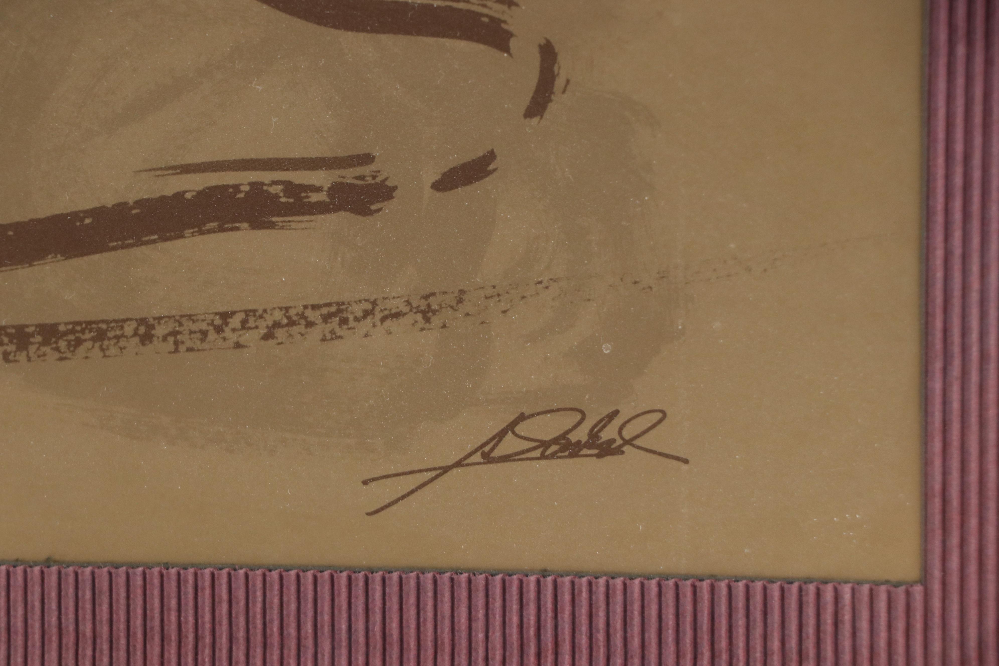 After Alfred Gockel Offset Lithograph "Body Language," Late 20th Century