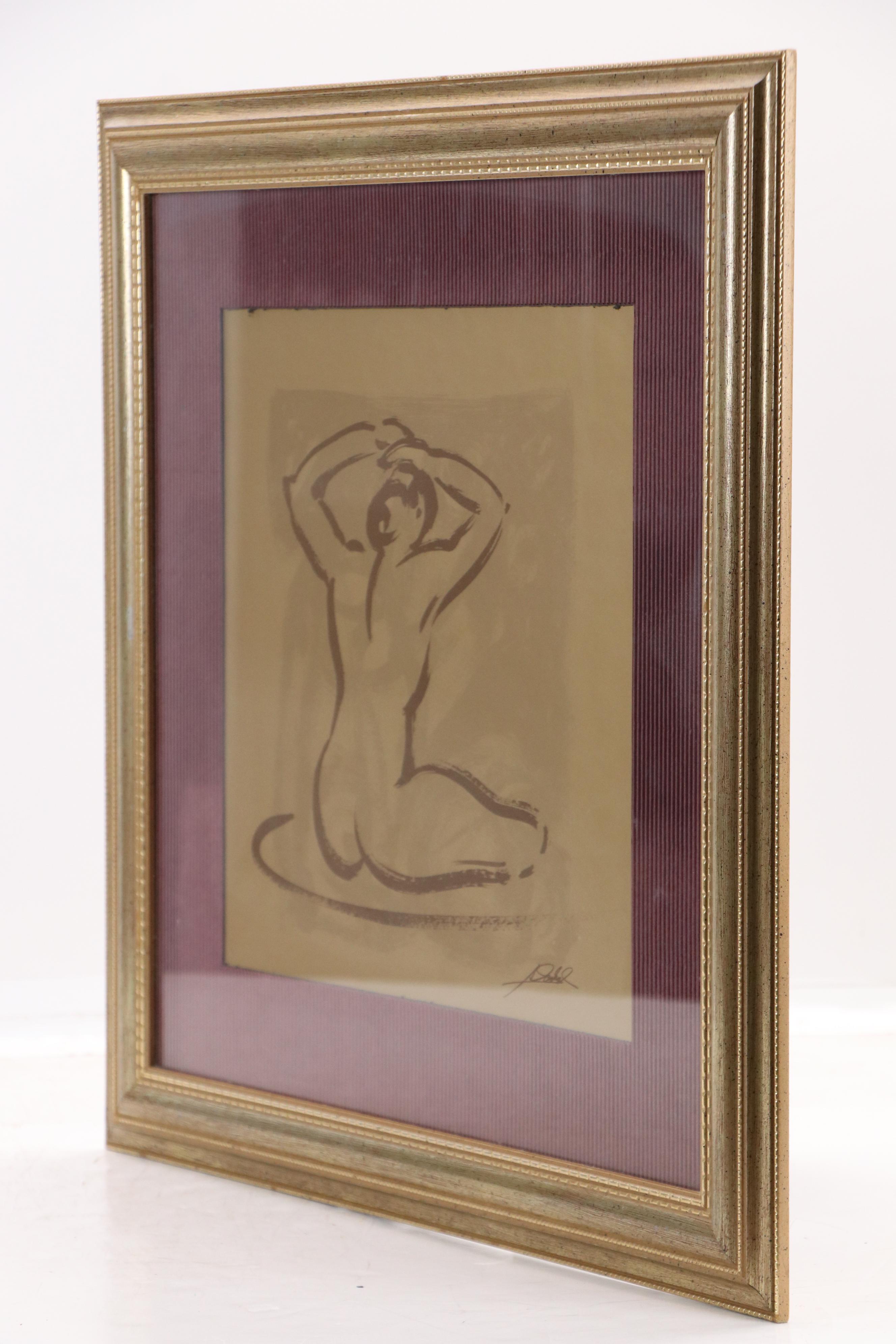 After Alfred Gockel Offset Lithograph "Body Language," Late 20th Century