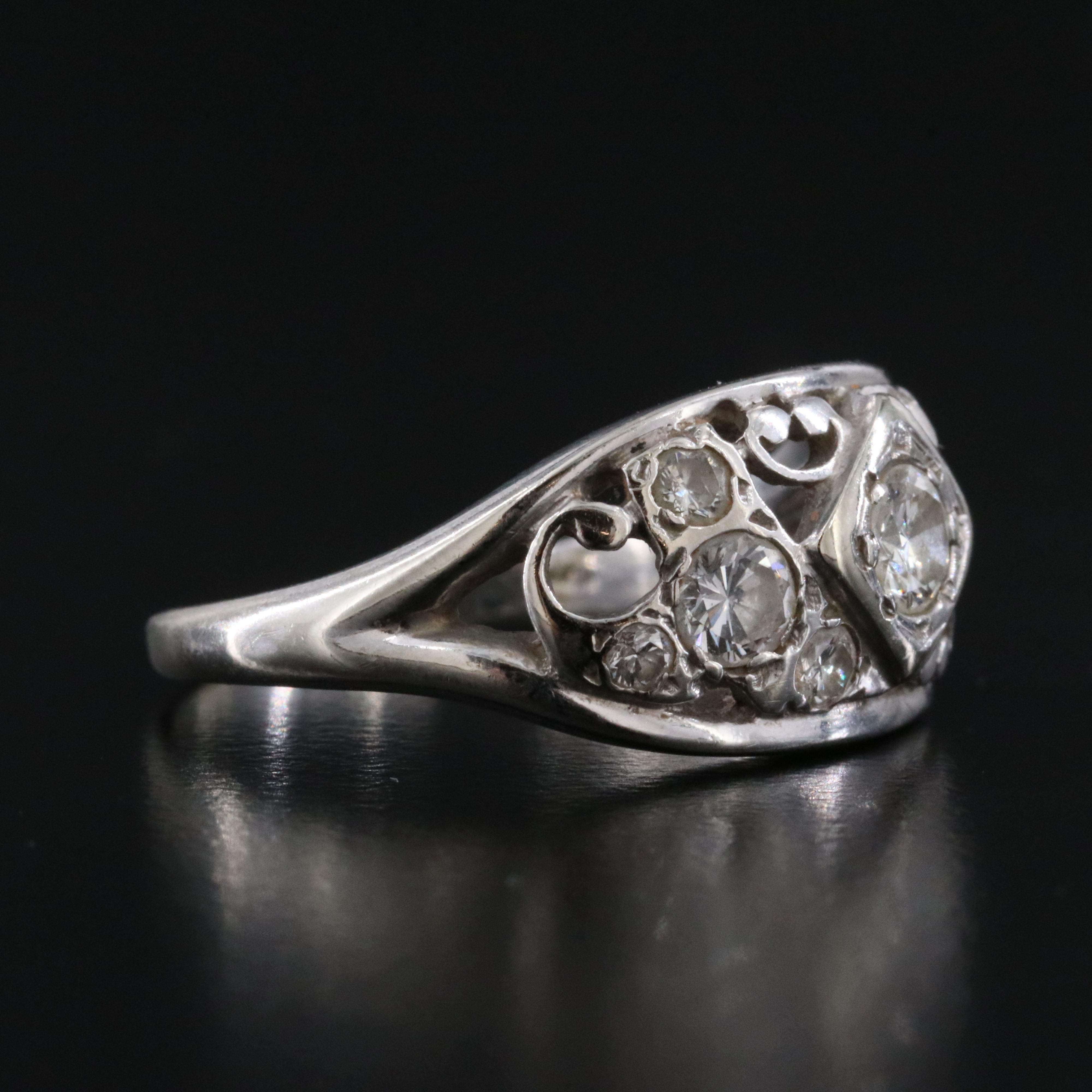 Vintage 14K 1.03 CTW Diamond Ring