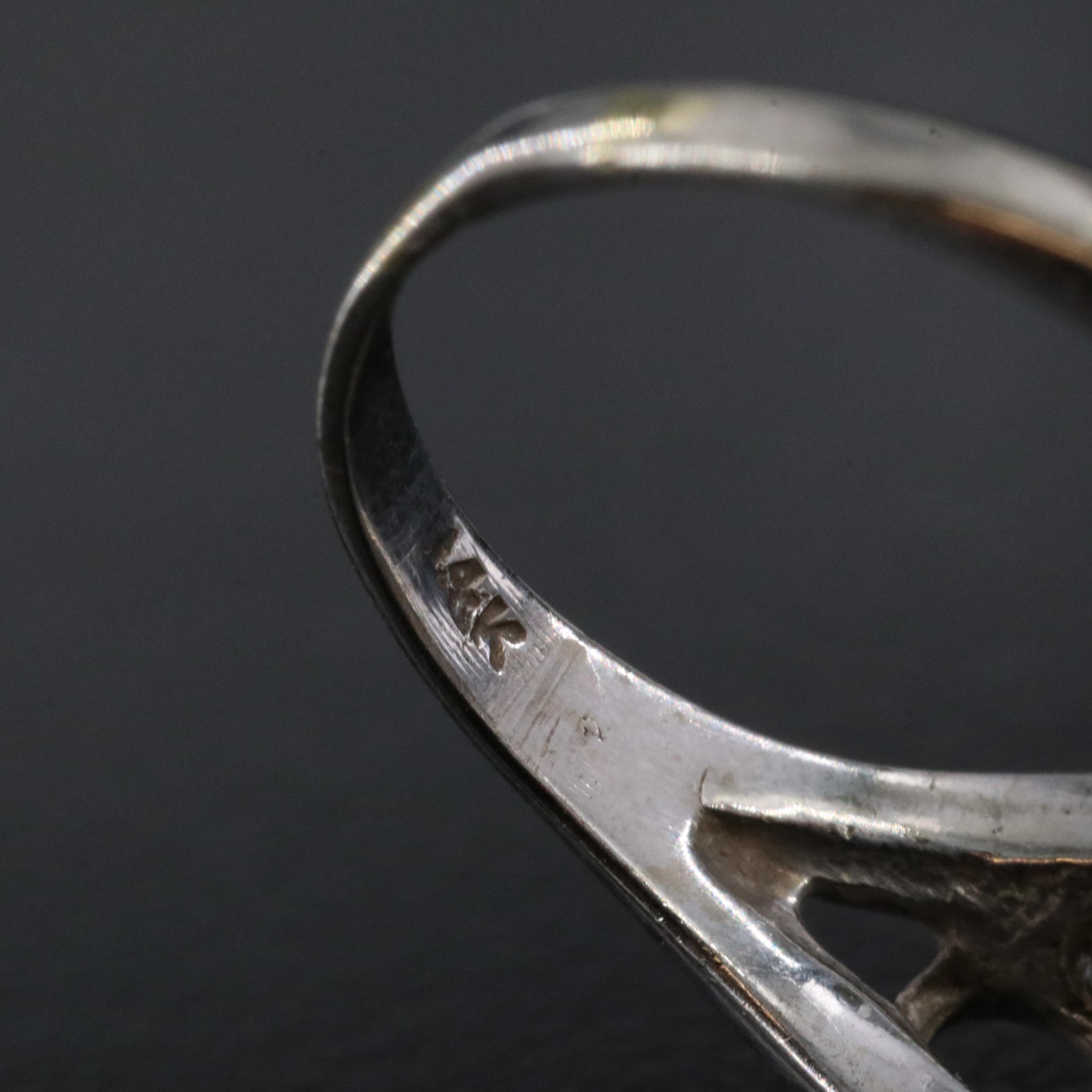 Vintage 14K 1.03 CTW Diamond Ring