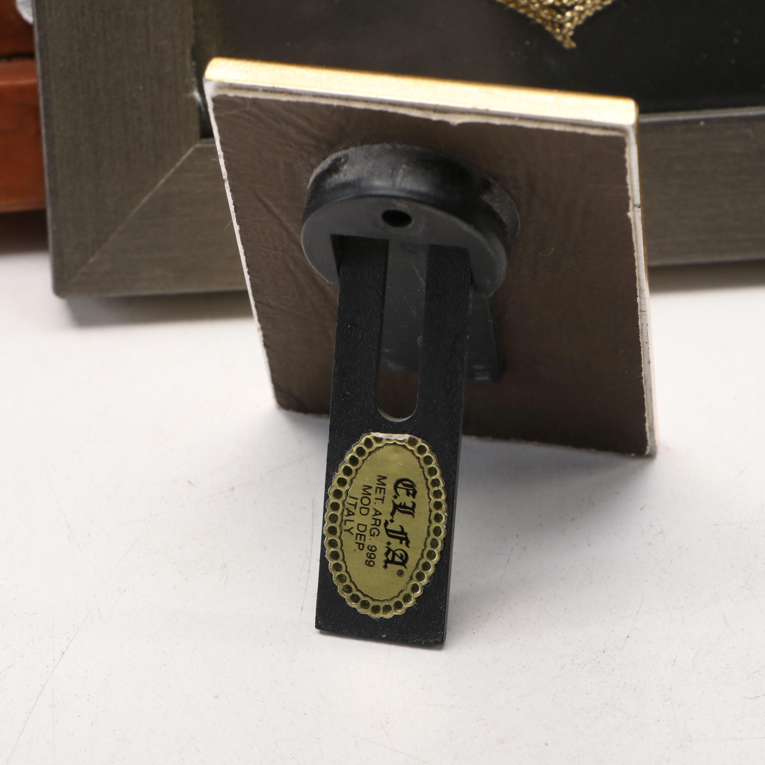 Macedonian Framed Cross, Italian Carved Giltwood Cross, and More Religious Décor