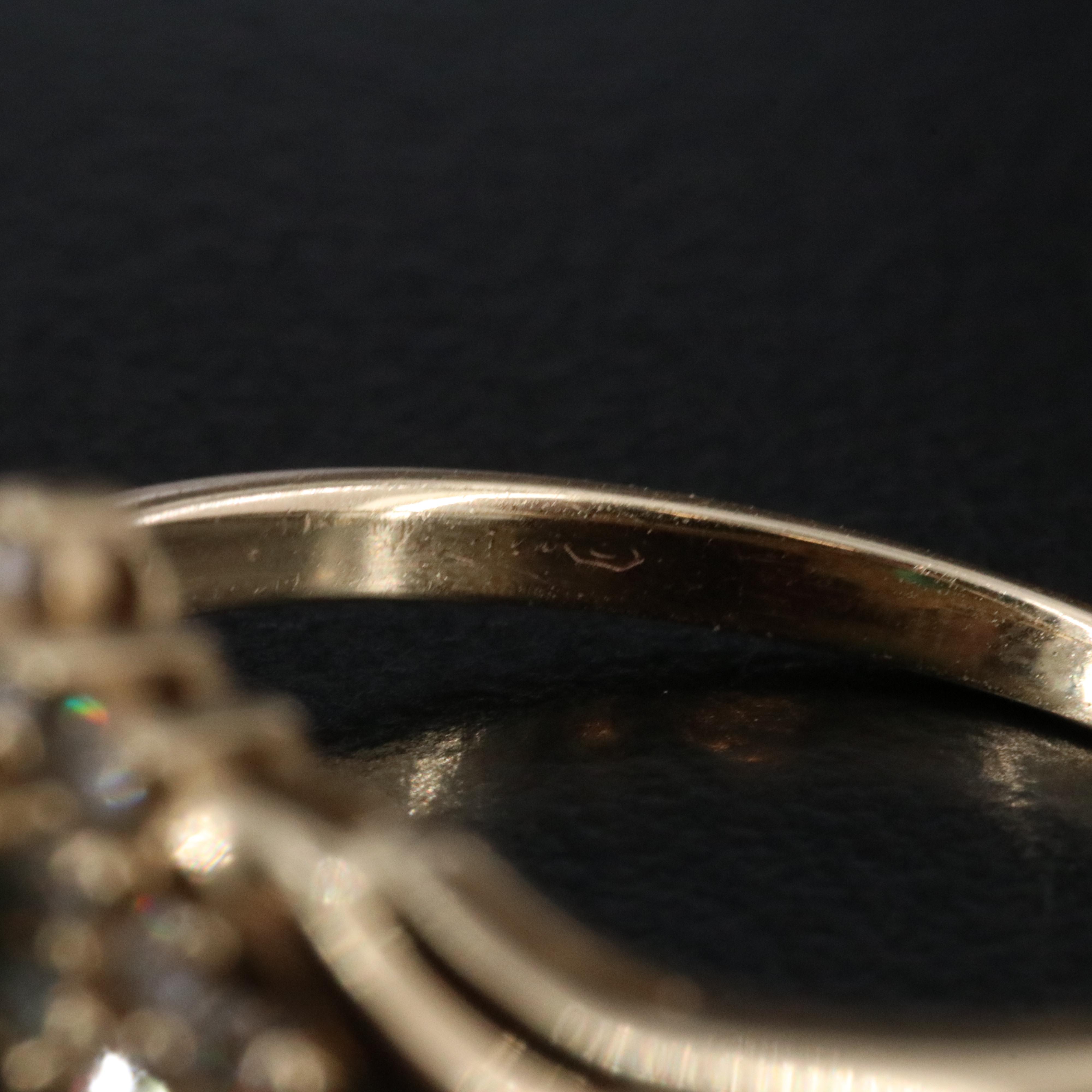 14K Emerald and Diamond Ring