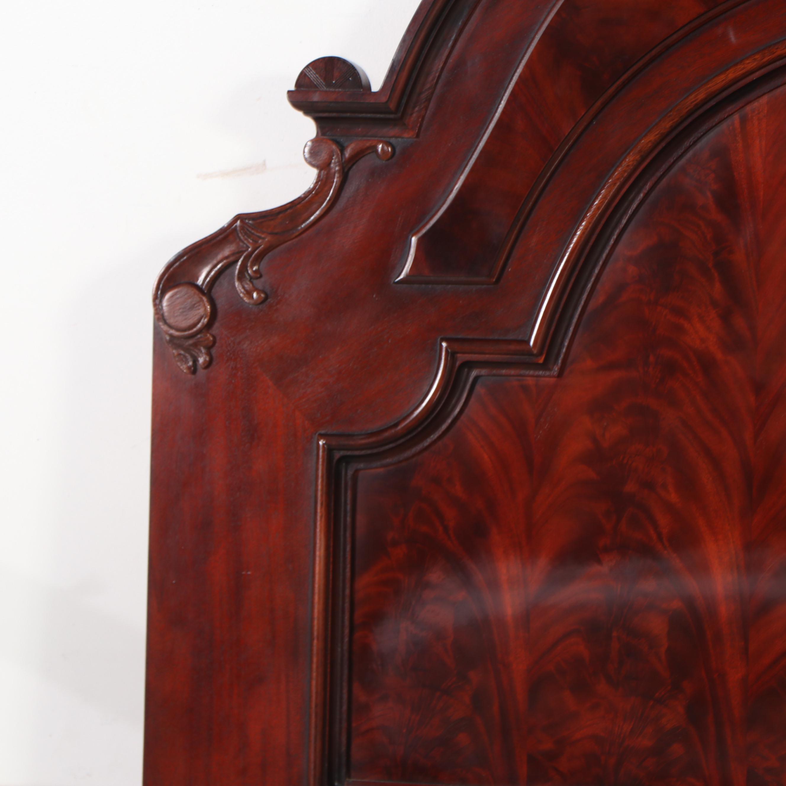 Henredon "Carlyle" Renaissance Revival Style Mahogany King Size Bed Frame