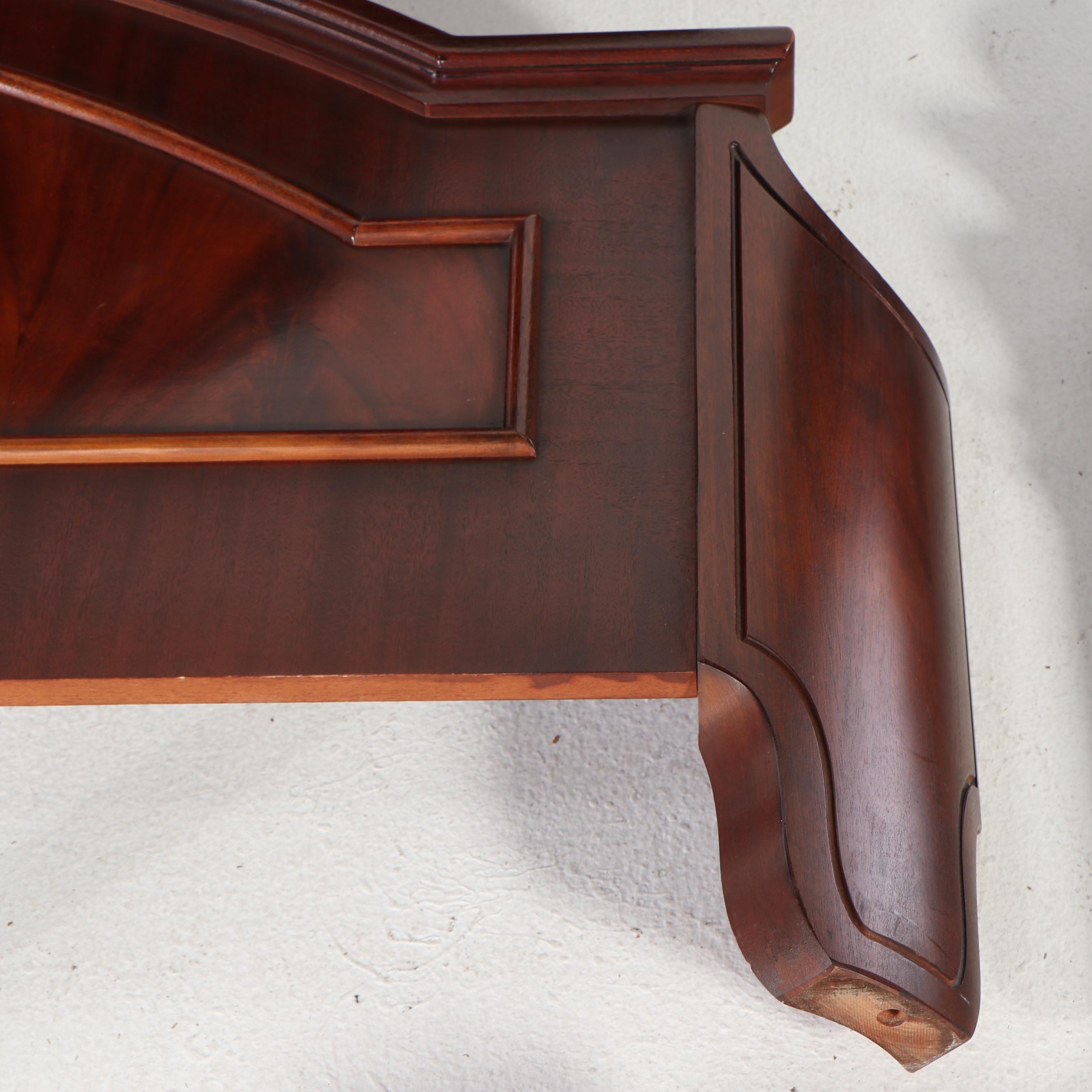 Henredon "Carlyle" Renaissance Revival Style Mahogany King Size Bed Frame