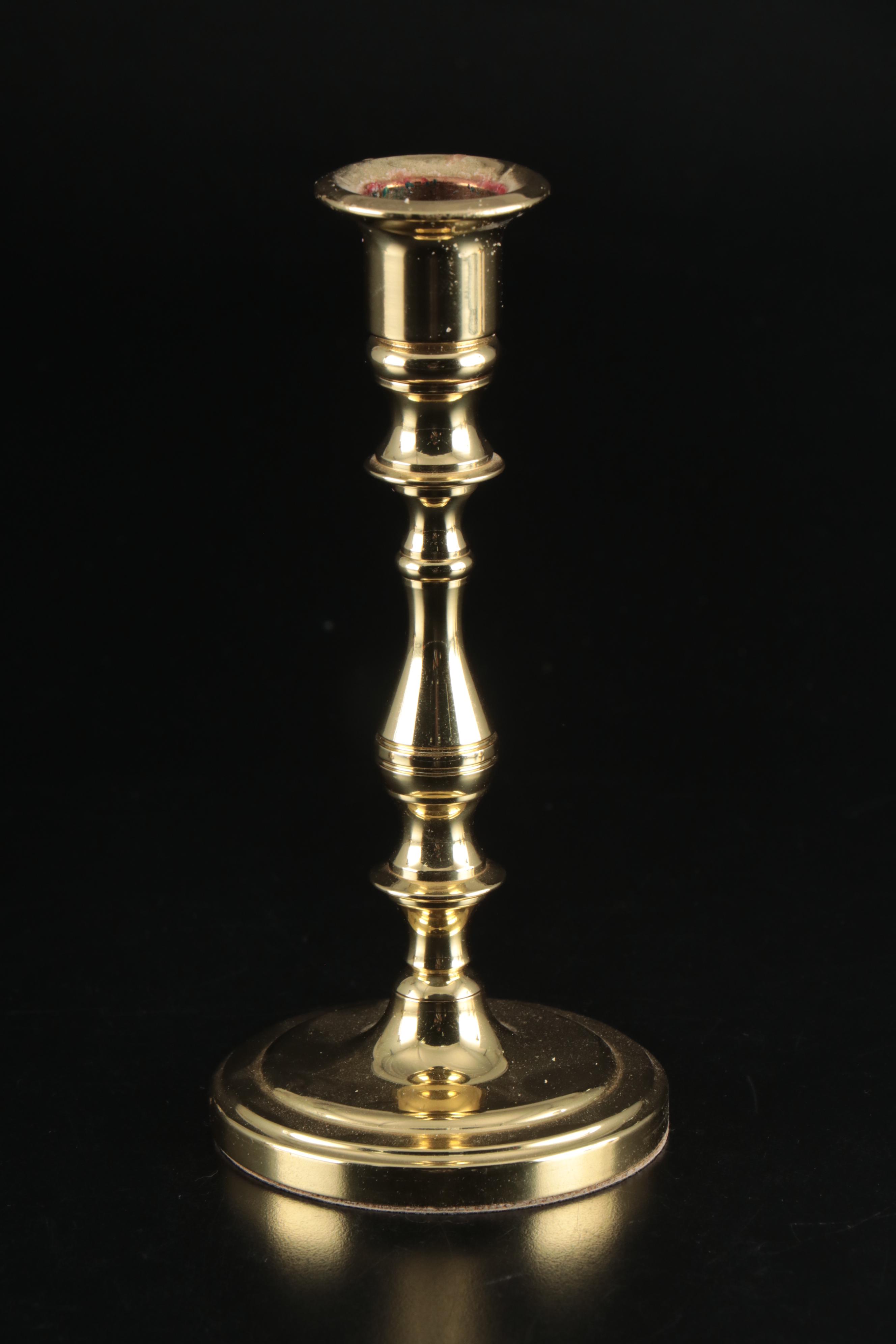 Baldwin and Decorative Crafts Brass Finish Candle Holders