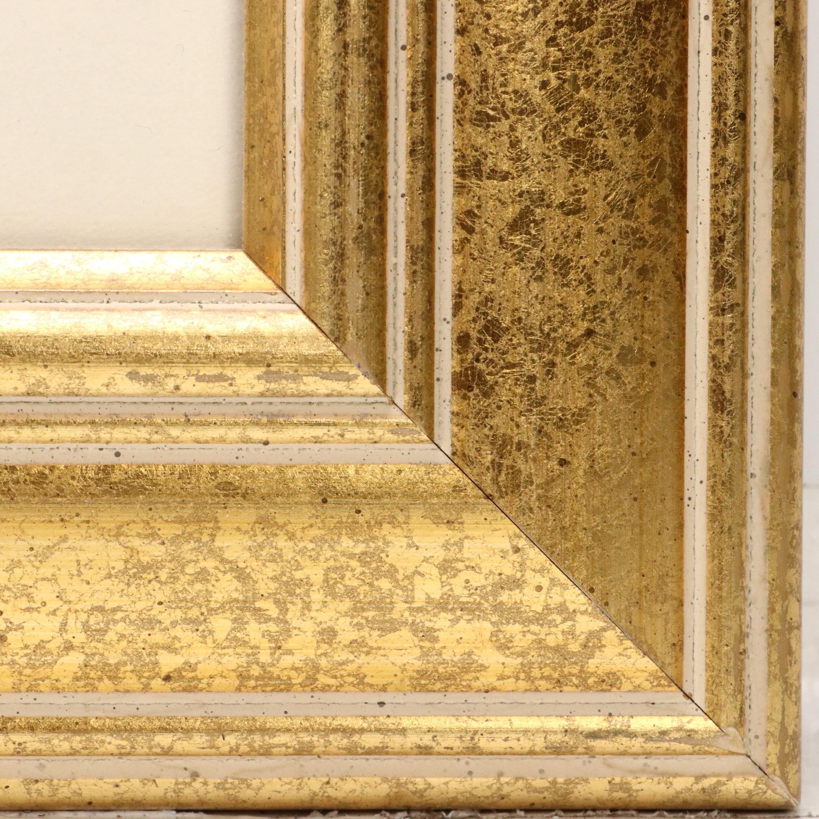 Abstract Mixed Media Painting of Floral Still Life, 21st Century