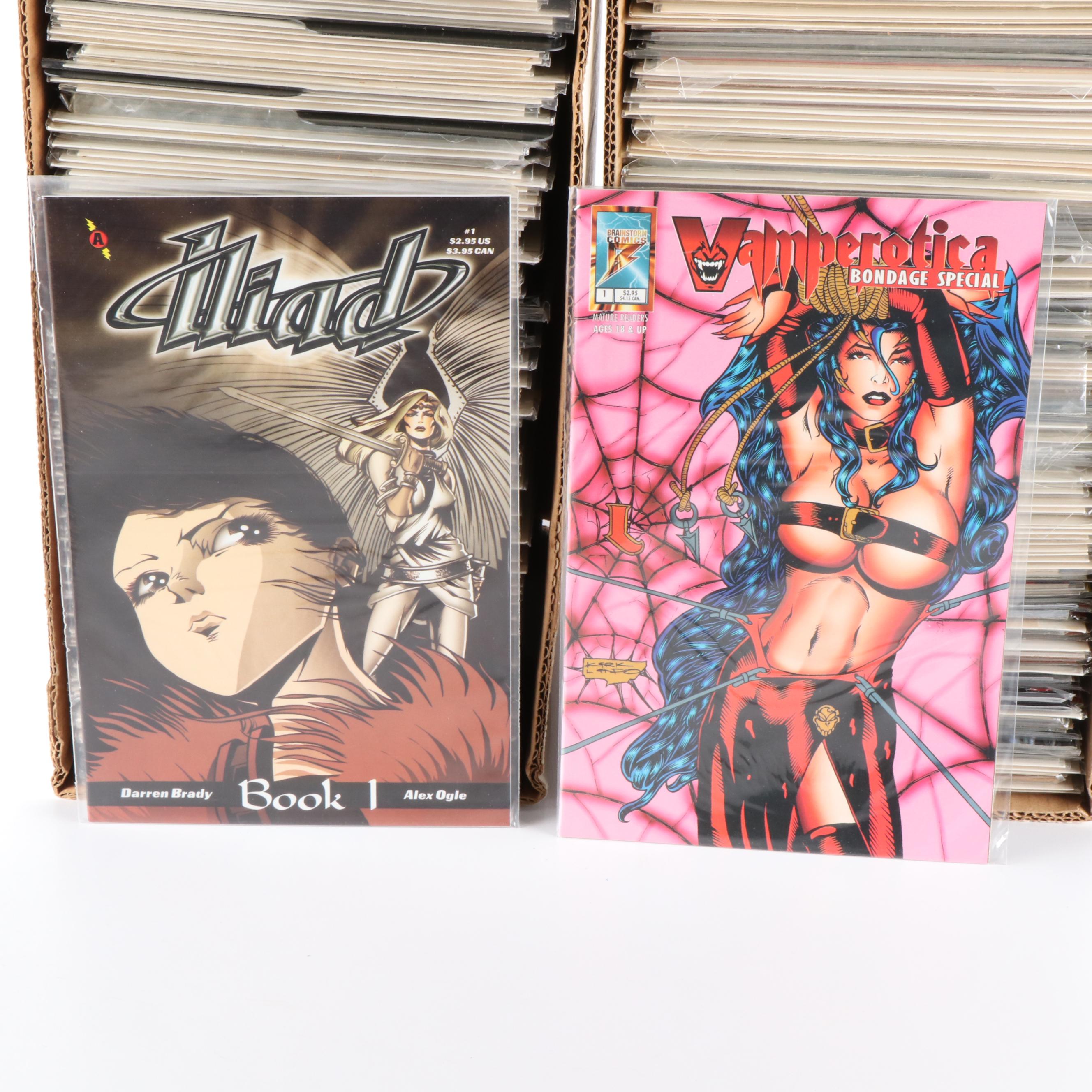 Approximately 300 Modern Age Comic Books, Including Spawn, Lady Death, and More