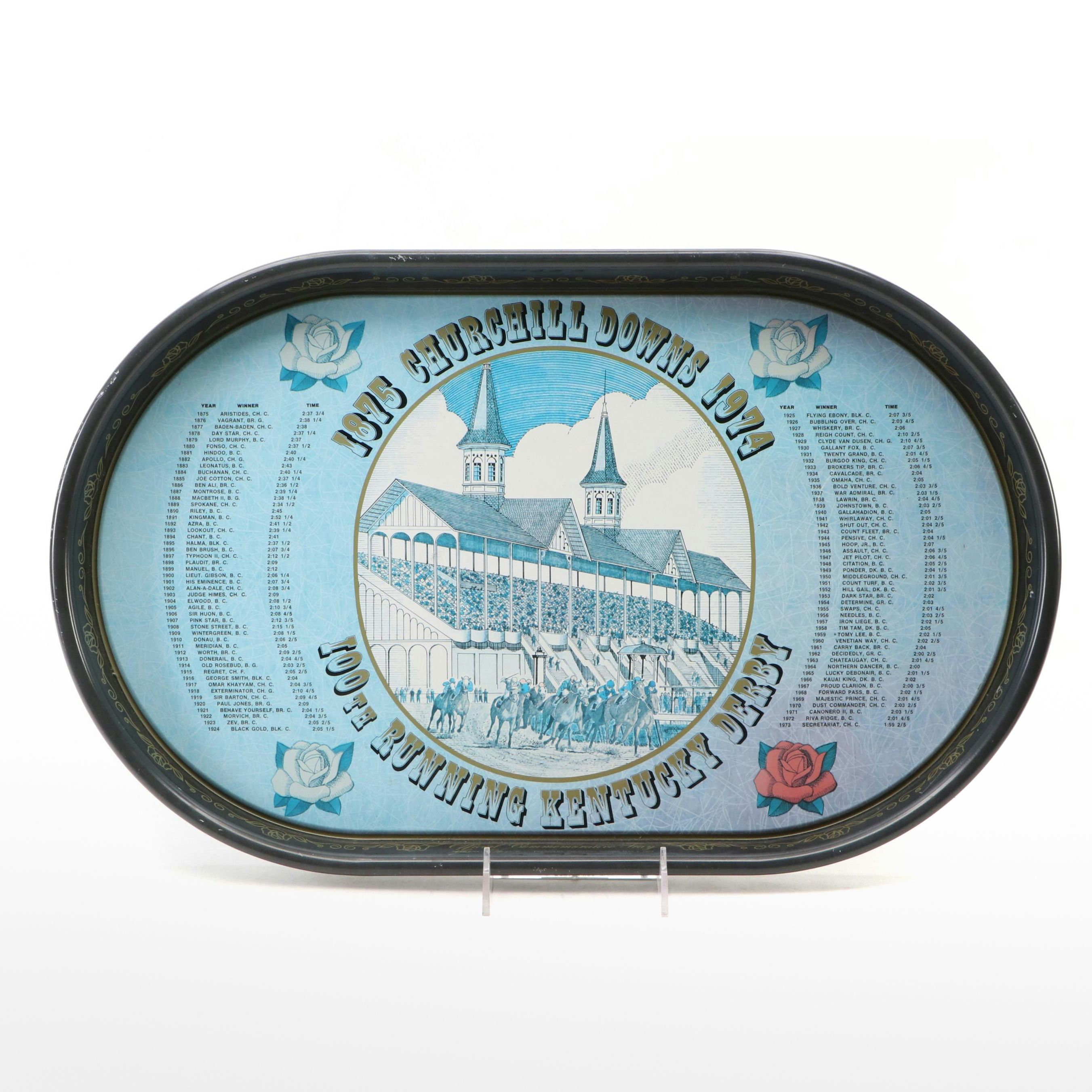 Churchill Downs 100th Running Kentucky Derby Commemorative Tray