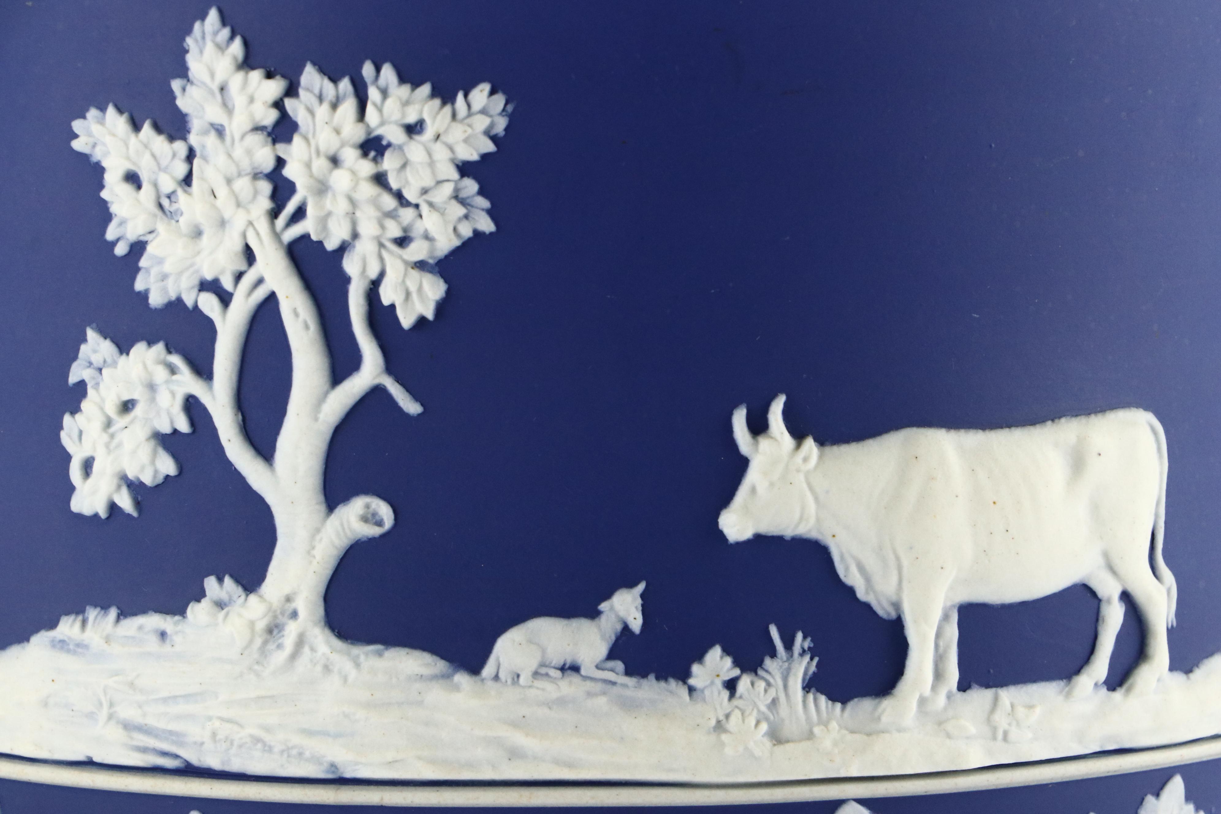 English Jasperware Cheese Dome, 19th Century