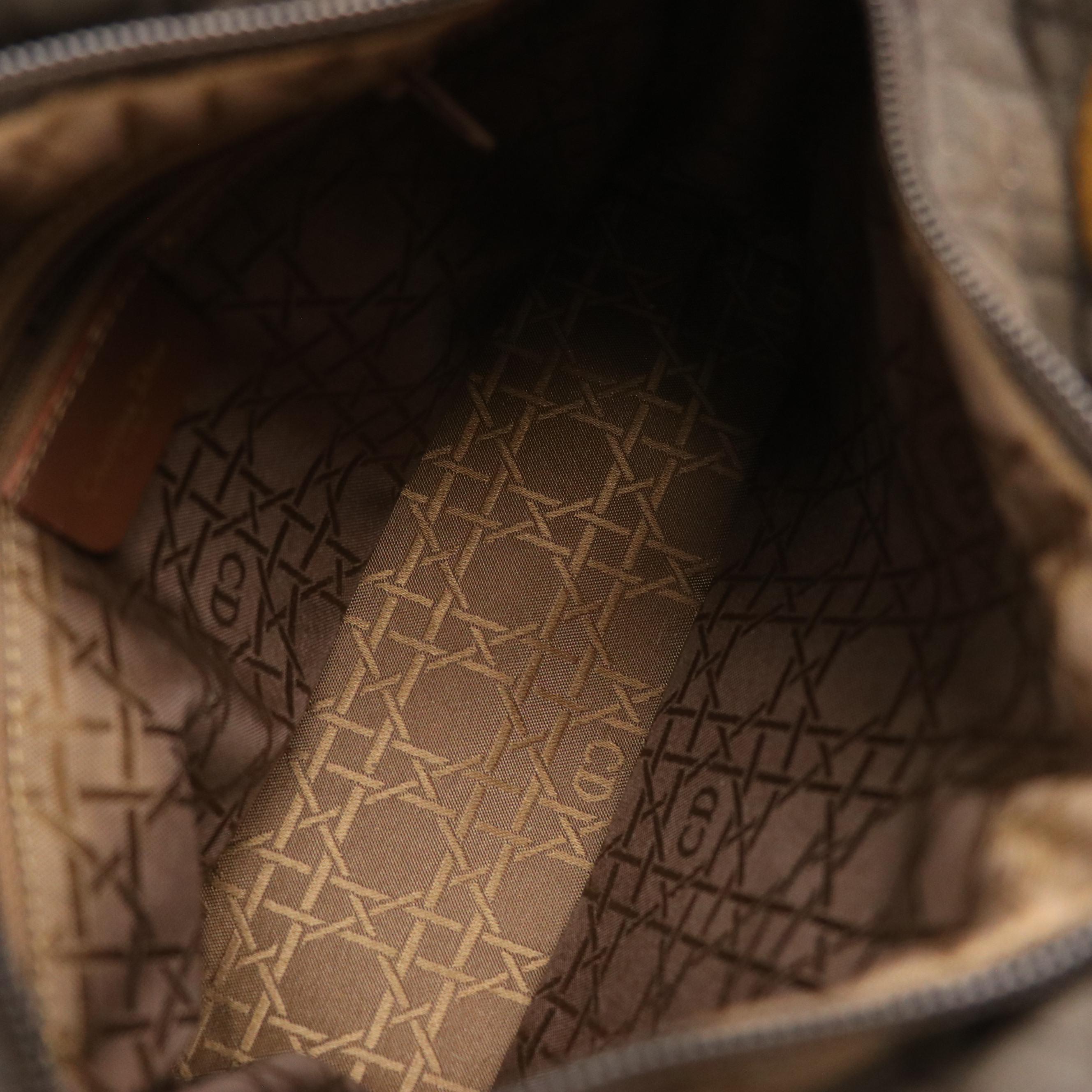 Christian Dior Lady Dior Handbag in Dark Brown Cannage Quilted Nylon