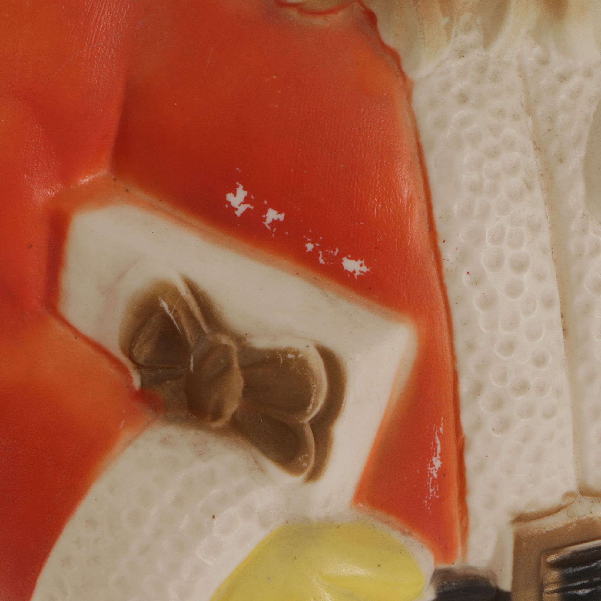 Poloron Lighted Blow Mold Santa Holding Gifts