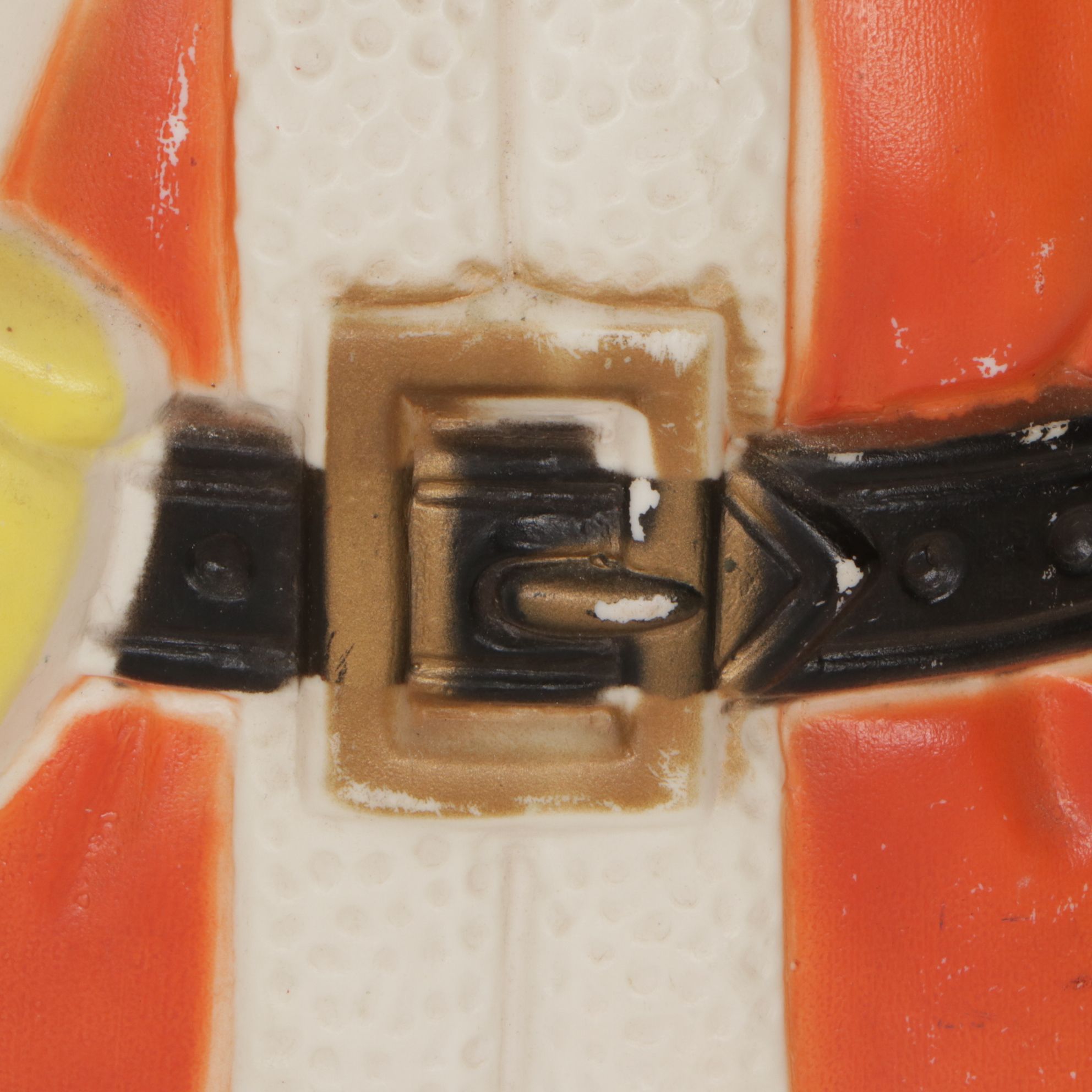 Poloron Lighted Blow Mold Santa Holding Gifts