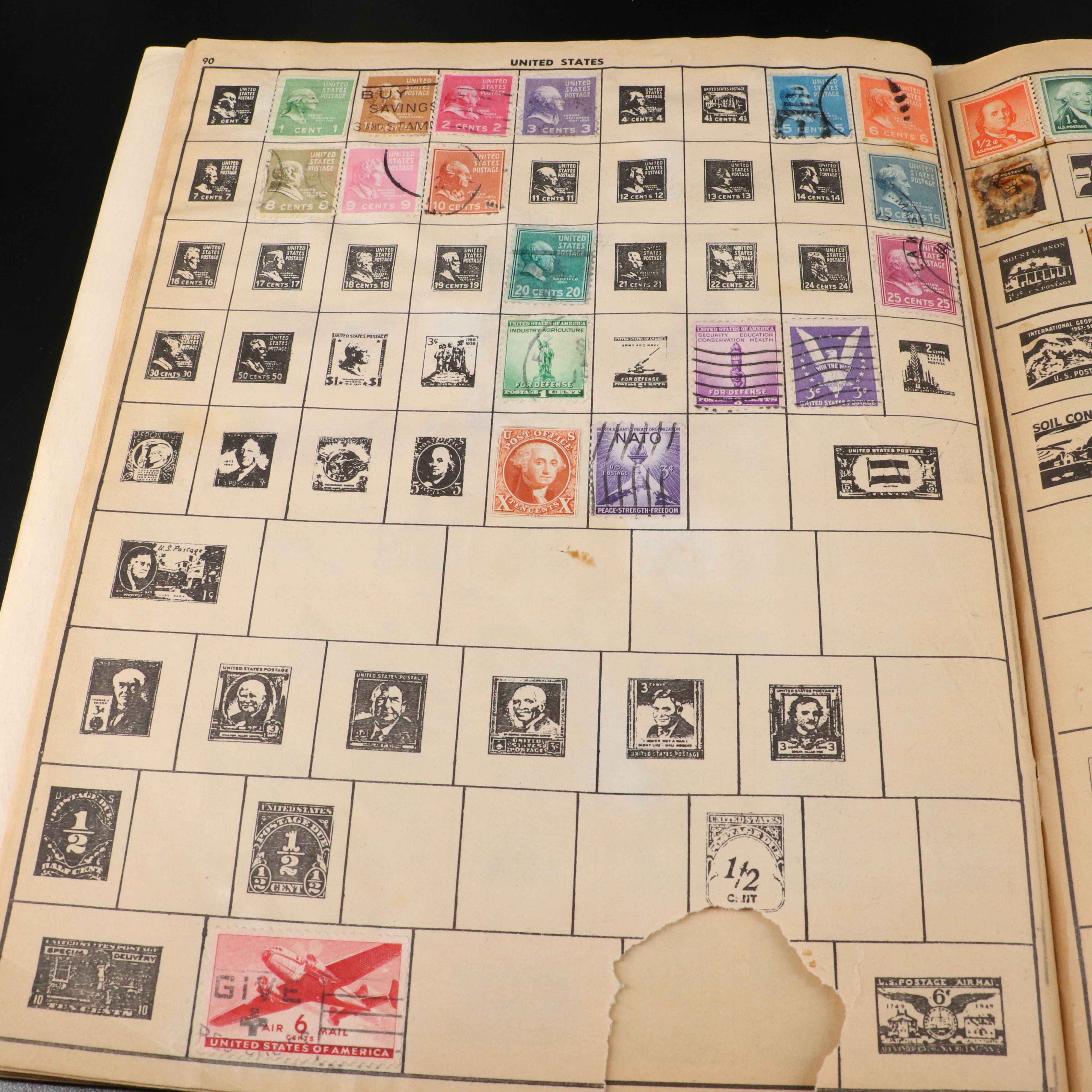 Collection of U.S. and World Stamps and U.S.S. Macon Covers