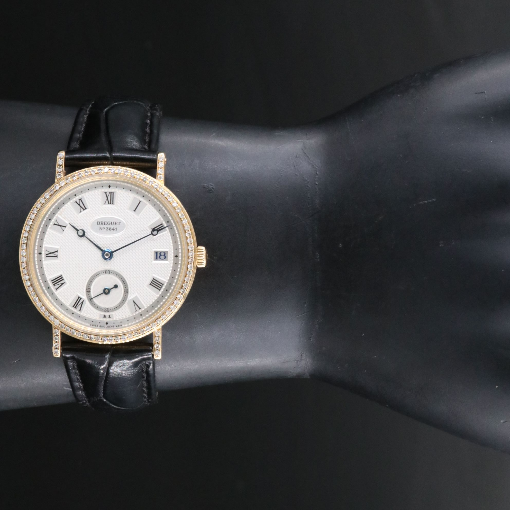 Breguet Classique 18K Yellow Gold Diamonds 35mm Automatic Watch