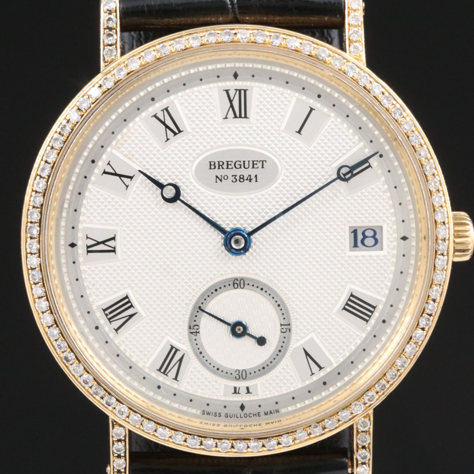Breguet Classique 18K Yellow Gold Diamonds 35mm Automatic Watch