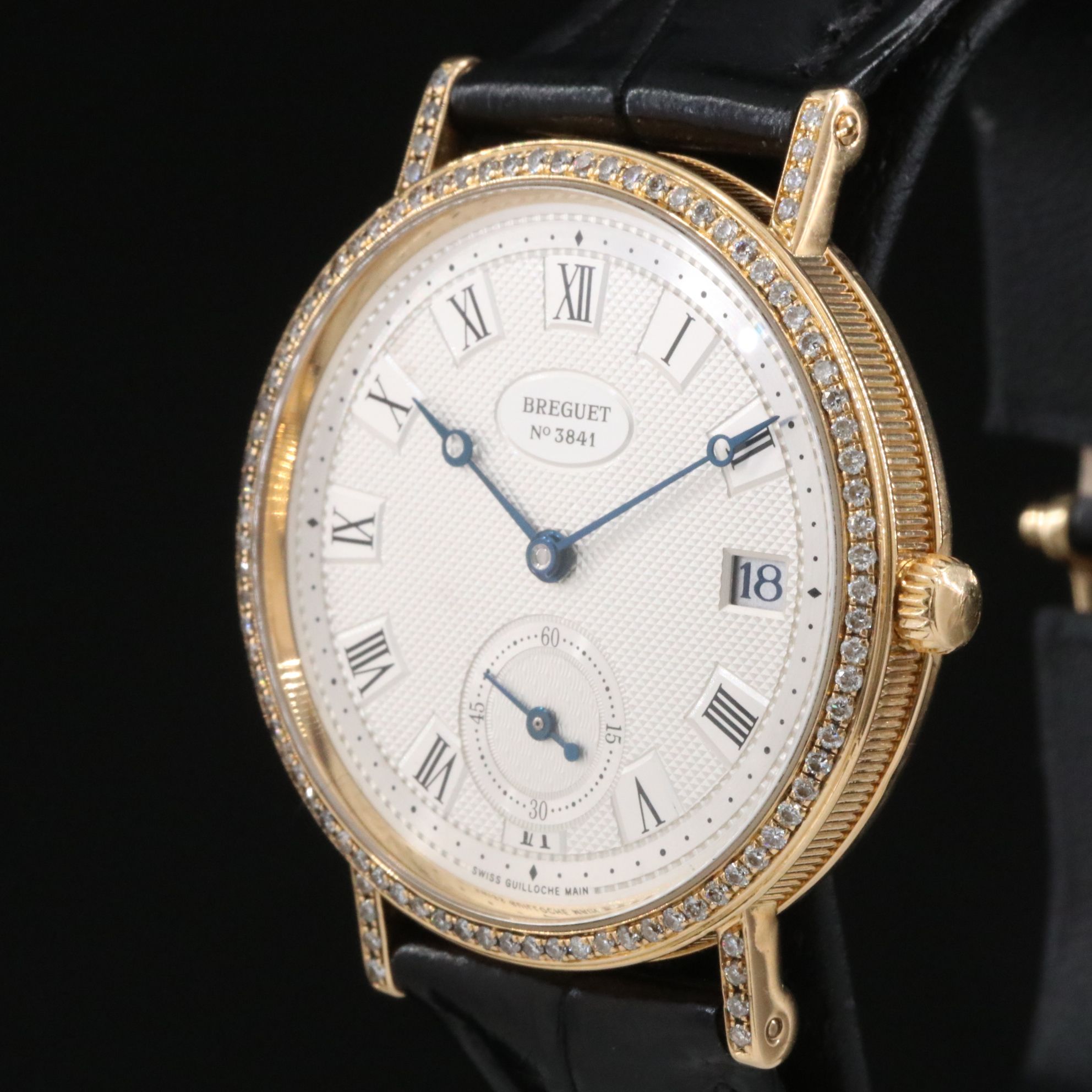 Breguet Classique 18K Yellow Gold Diamonds 35mm Automatic Watch