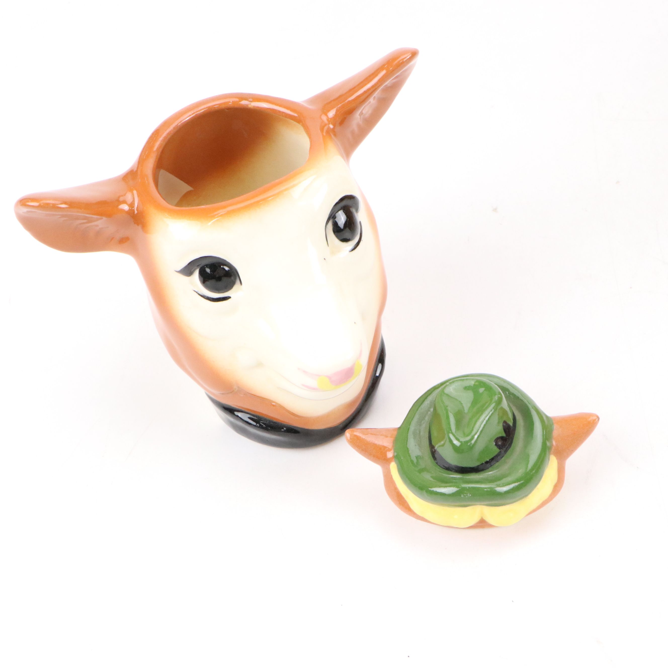 Borden "Elsie the Cow" Ceramic Cookie Jar with Mugs and More Collectibles