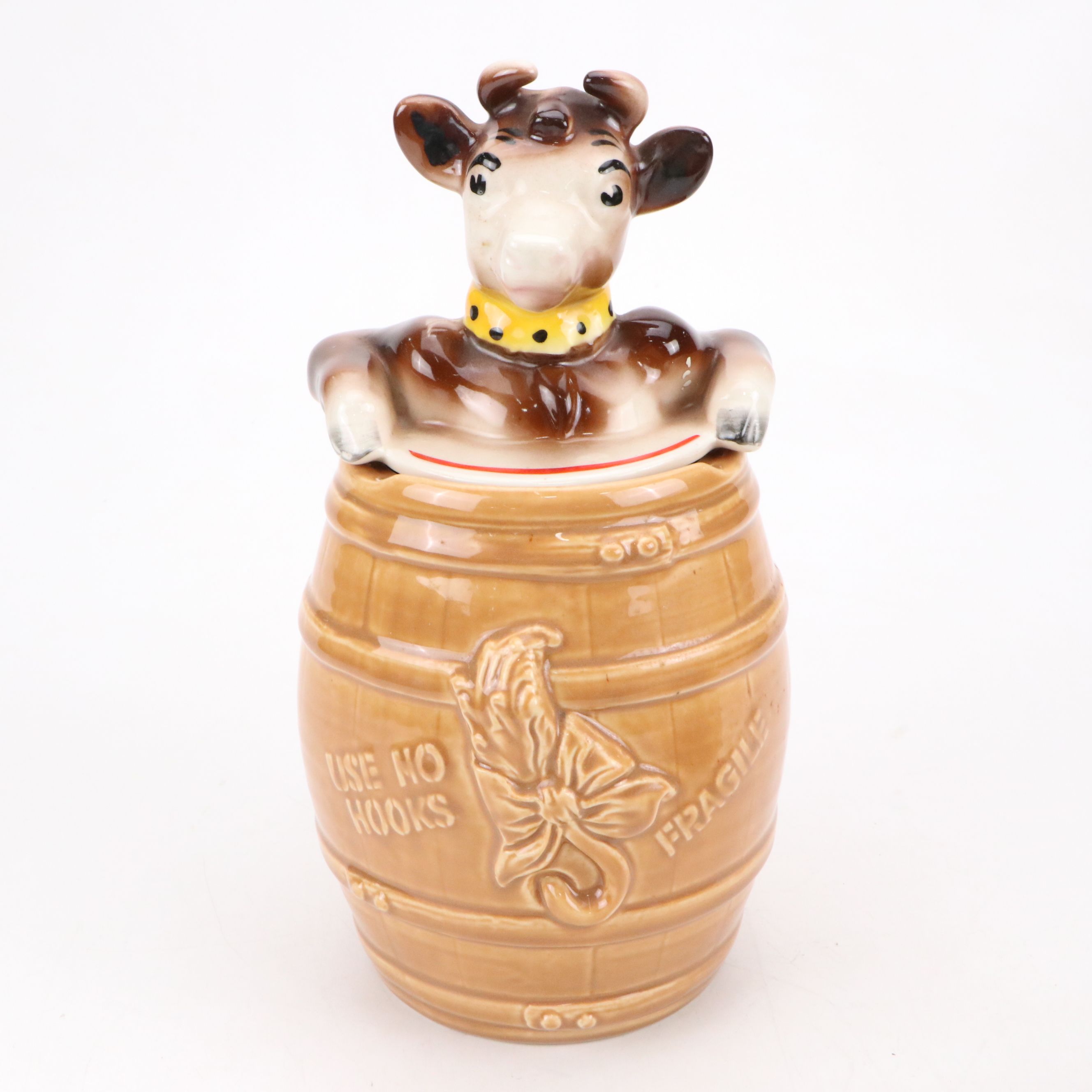 Borden "Elsie the Cow" Ceramic Cookie Jar with Mugs and More Collectibles