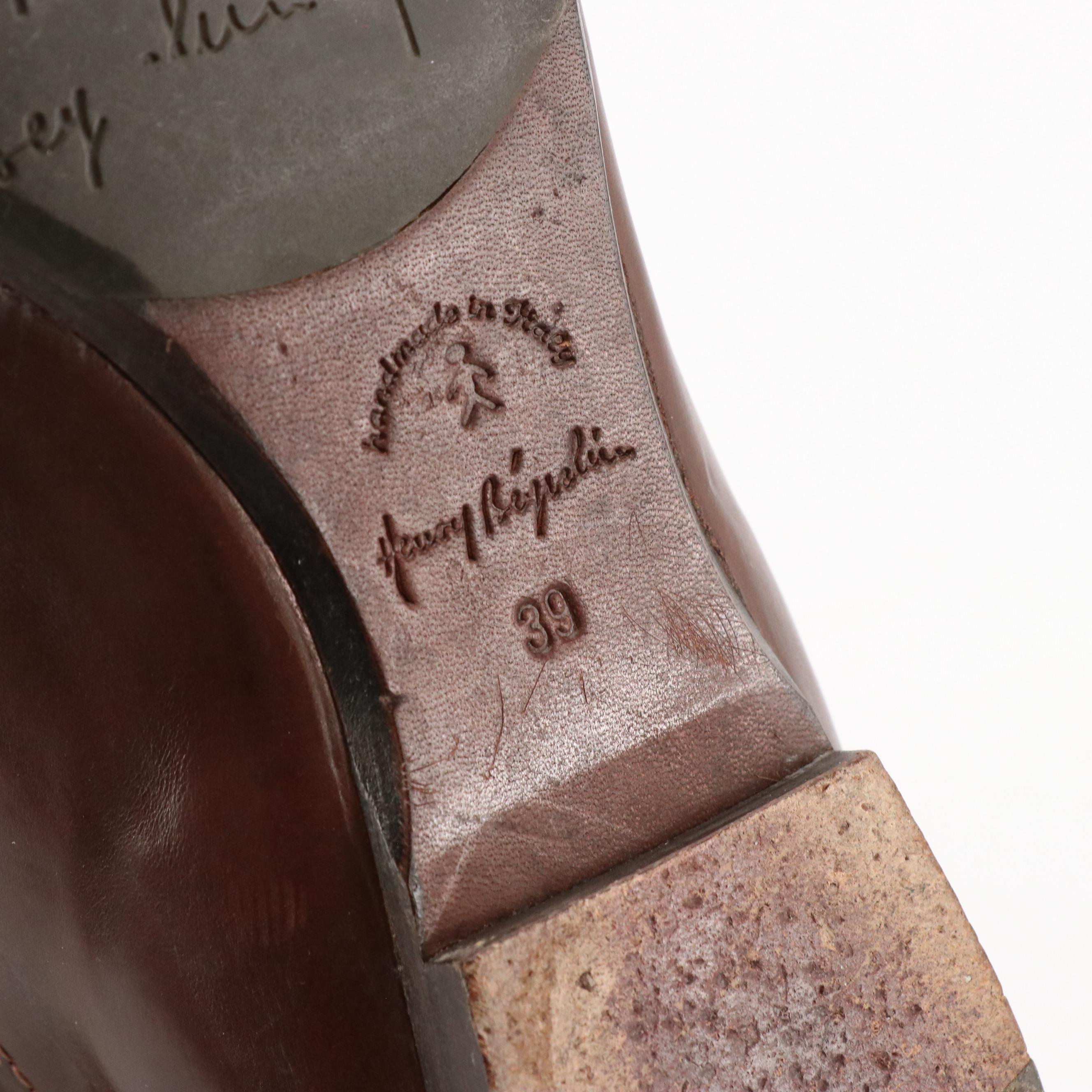 Ann Demeulemeester Mid-Calf and Henry Beguelin Riding Boots in Leather