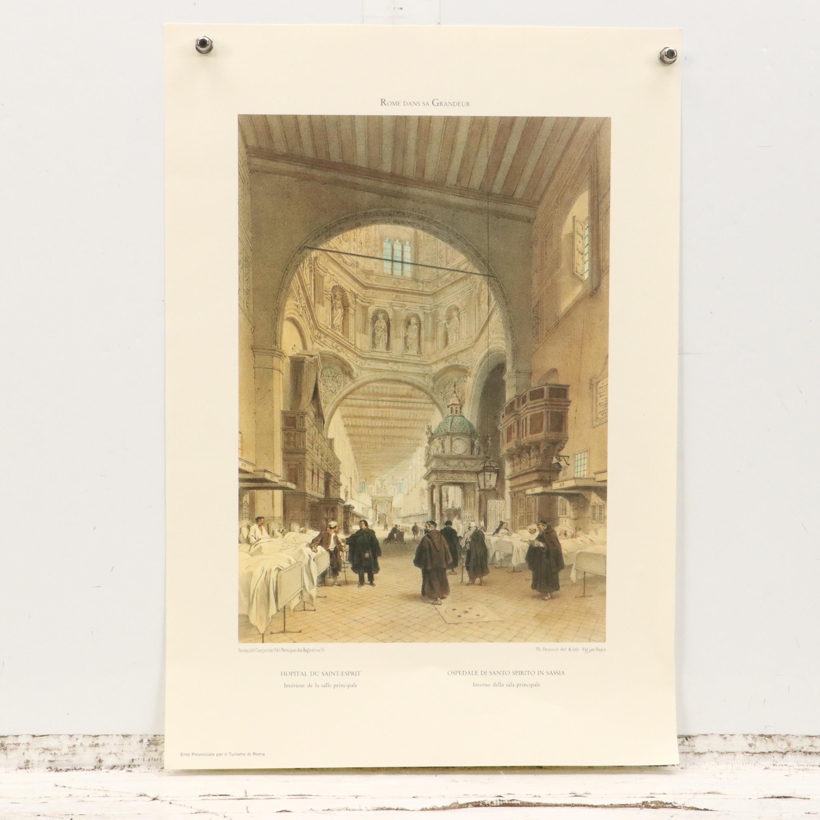 Portfolio of Offset Lithographs "Rome Dans Sa Grandeur" and Other Print