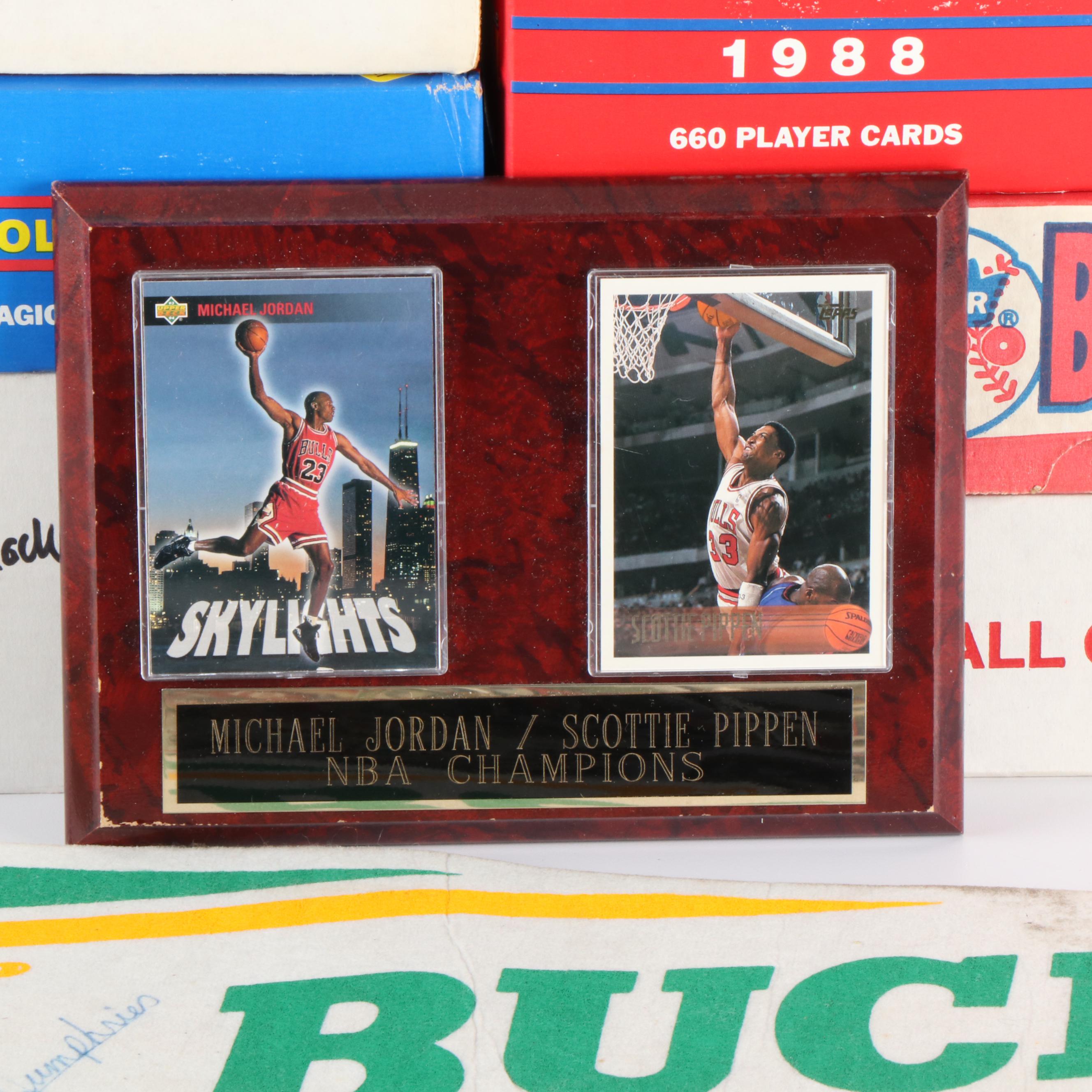 Eleven Boxes of Baseball, Football, Hockey, Basketball Cards & More, 80s to 90s