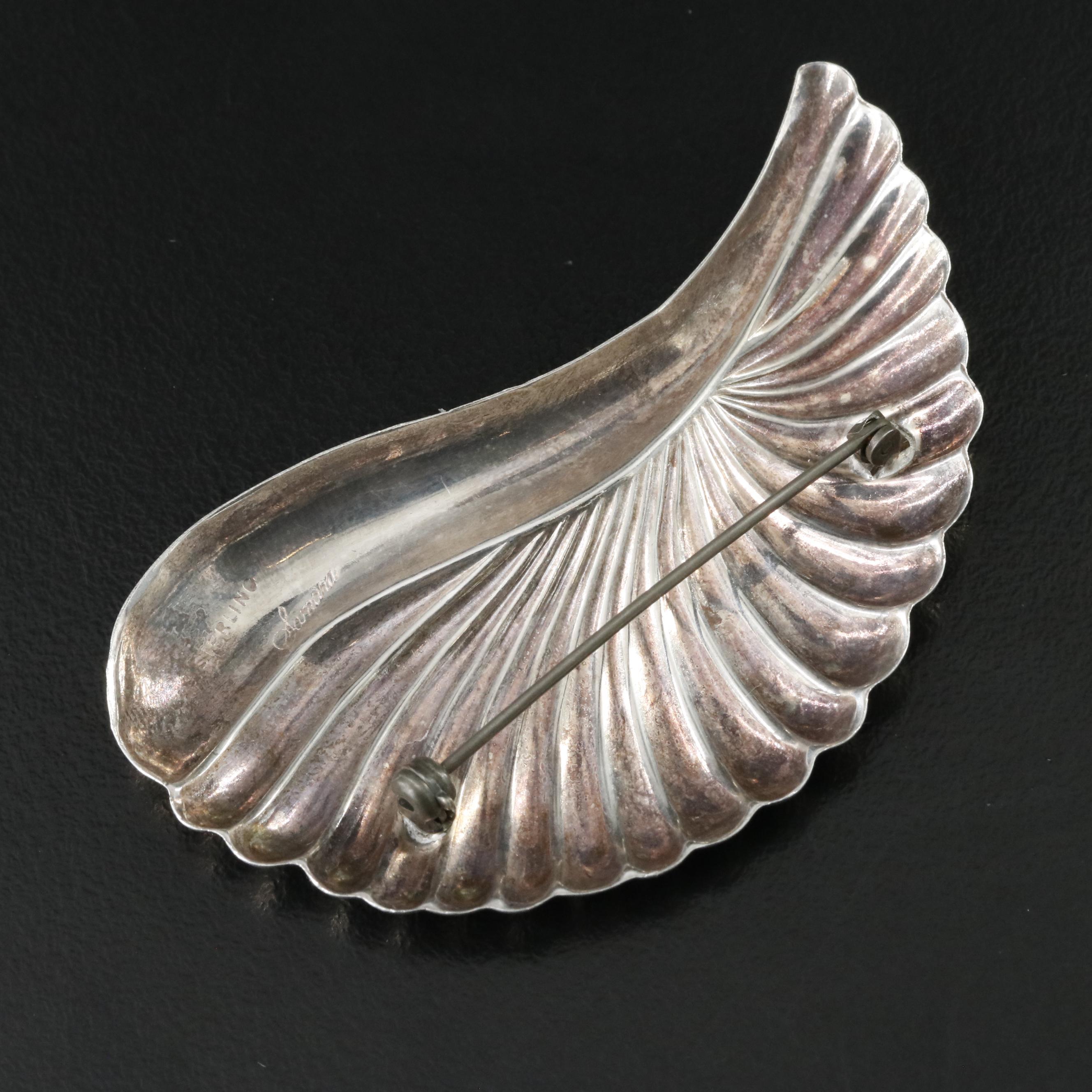 Samara Sterling Wing Brooch