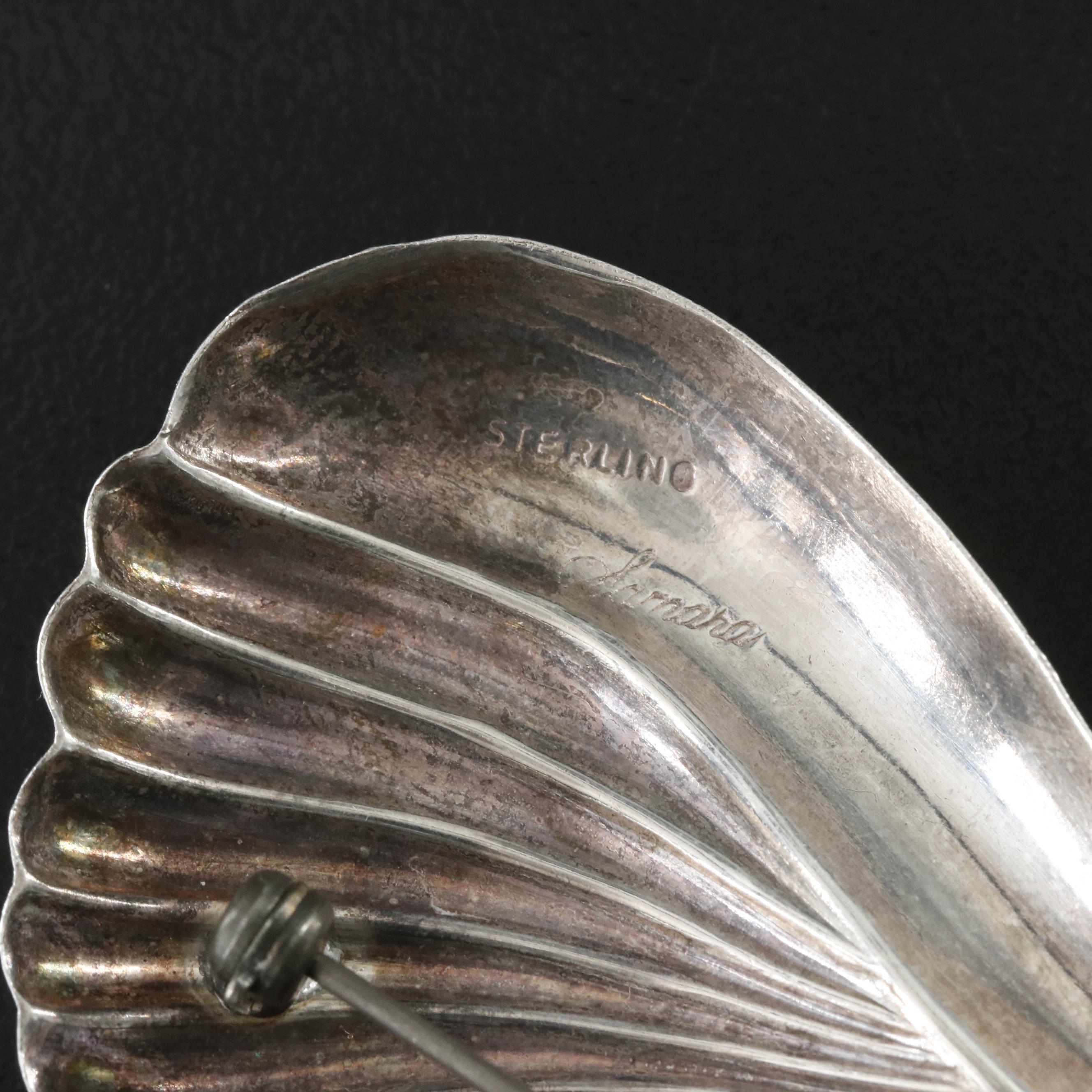 Samara Sterling Wing Brooch