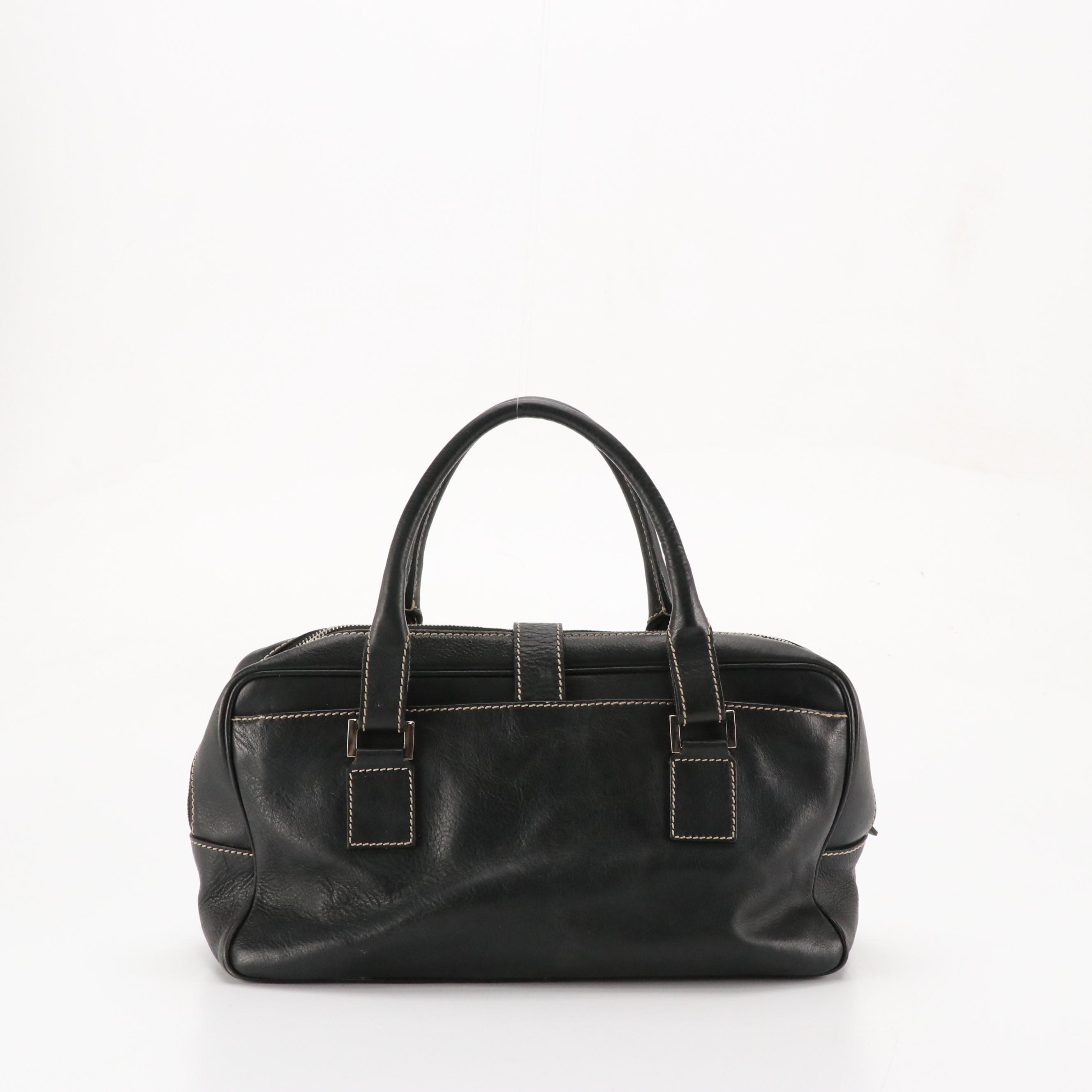Lambertson Truex Handbag in Black Leather