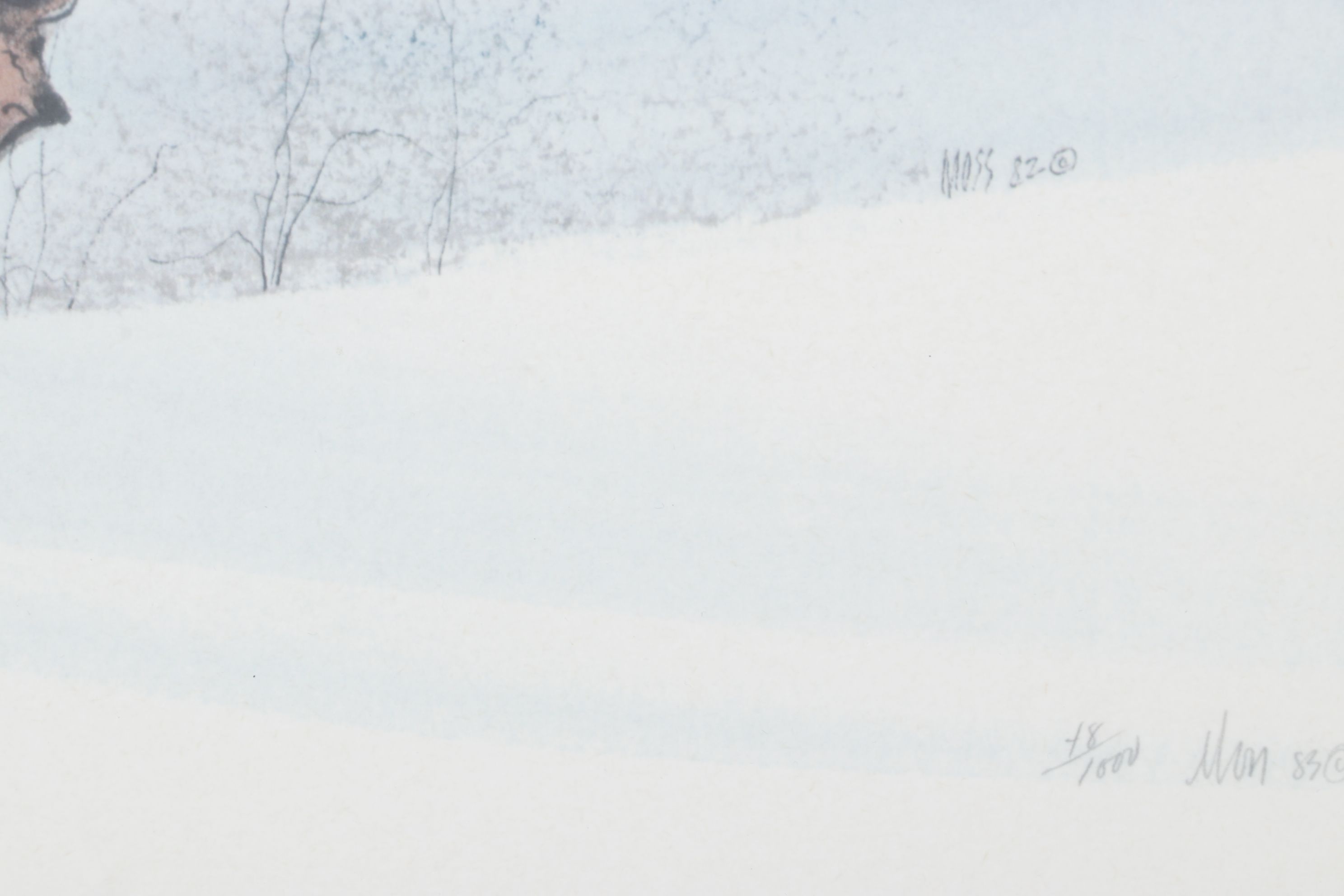 Offset Lithograph After Patricia Buckley Moss "Monarch", 1986