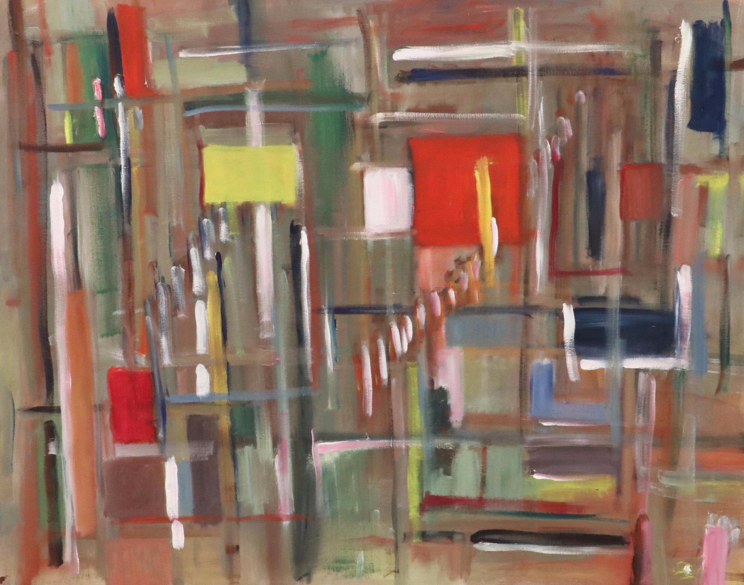 Abstract Acrylic Painting, Circa 1980