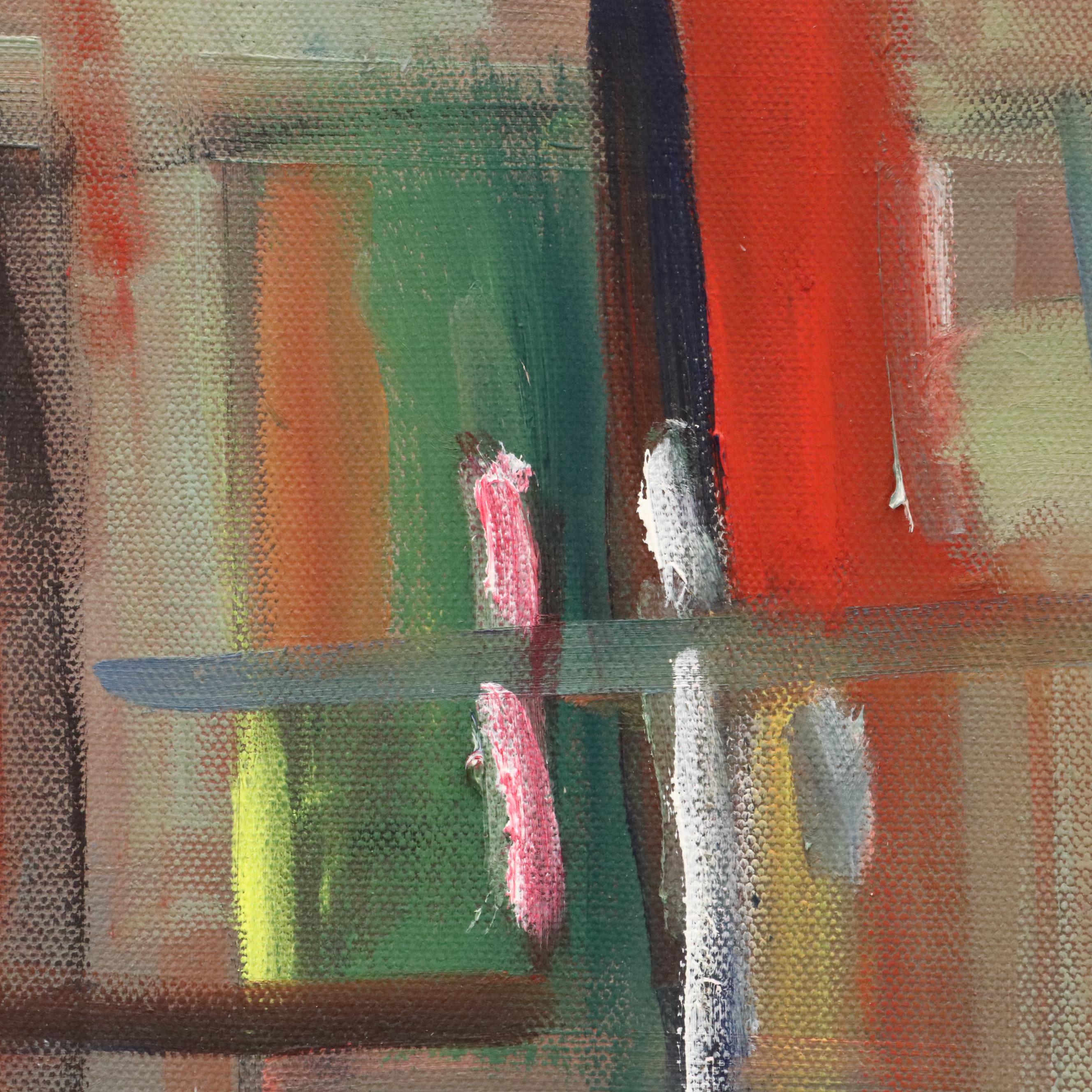 Abstract Acrylic Painting, Circa 1980